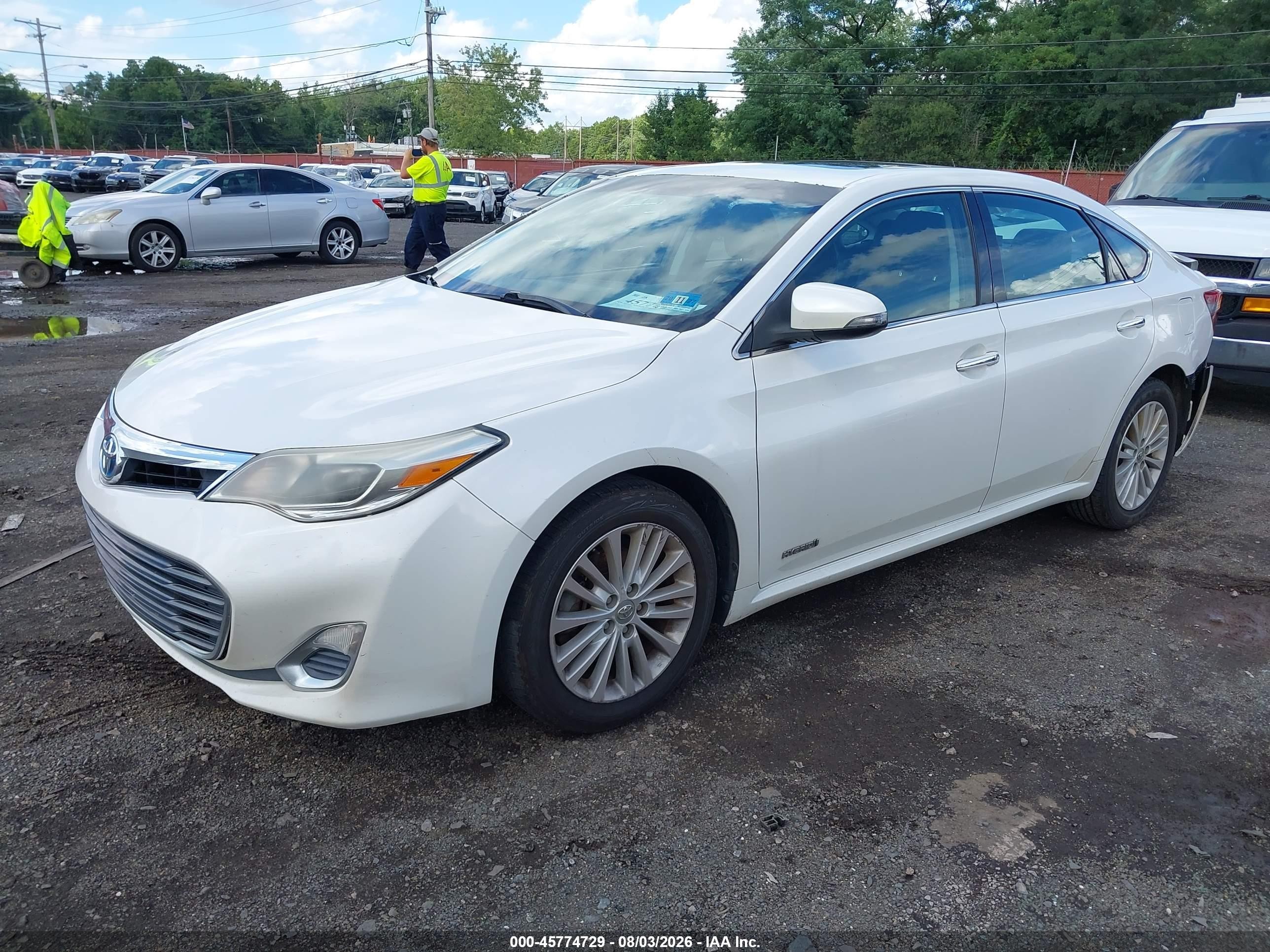 2013 Toyota Avalon Hybrid Xle Premium White vin: 4T1BD1EB5DU016797