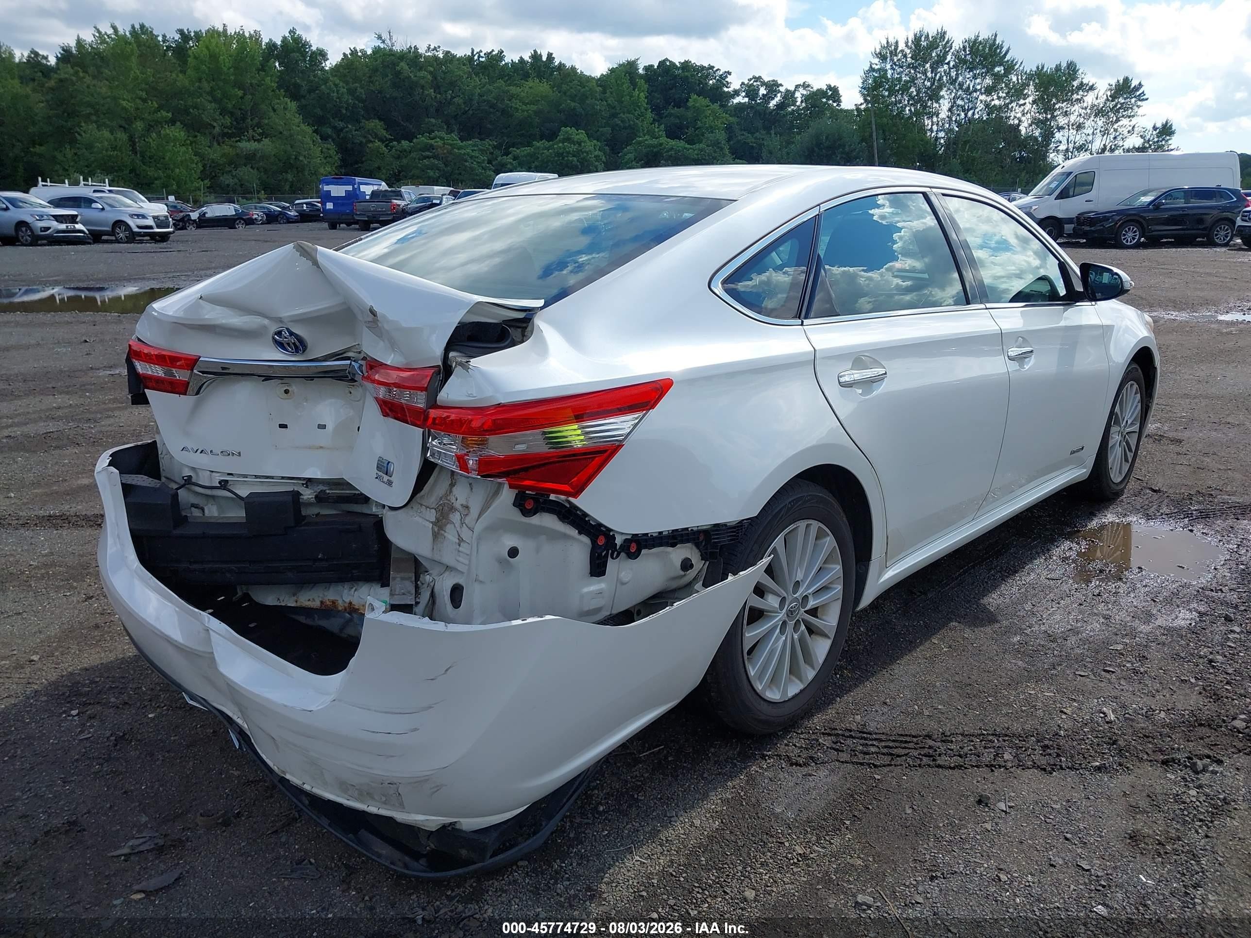 2013 Toyota Avalon Hybrid Xle Premium White vin: 4T1BD1EB5DU016797