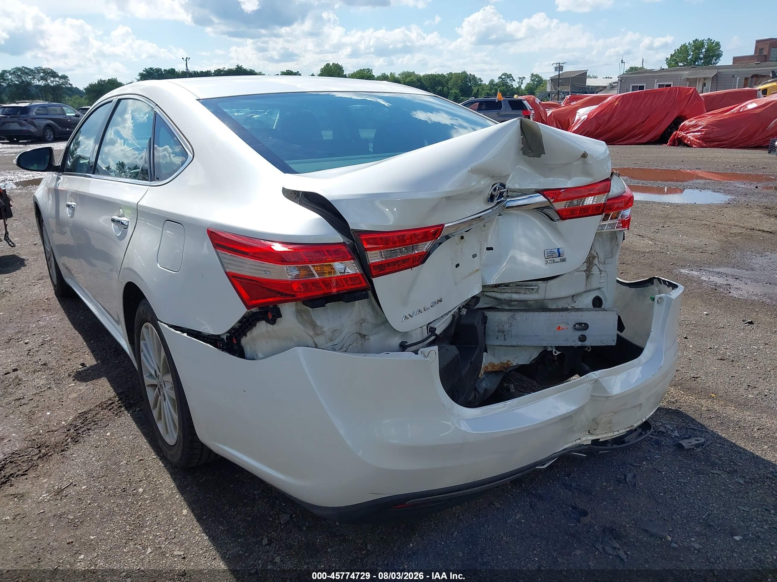 2013 Toyota Avalon Hybrid Xle Premium White vin: 4T1BD1EB5DU016797