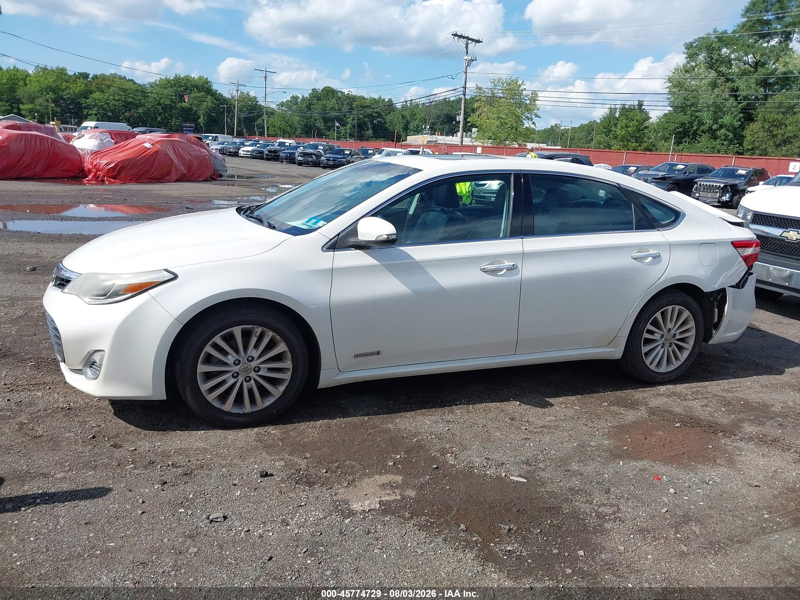 2013 Toyota Avalon Hybrid Xle Premium White vin: 4T1BD1EB5DU016797