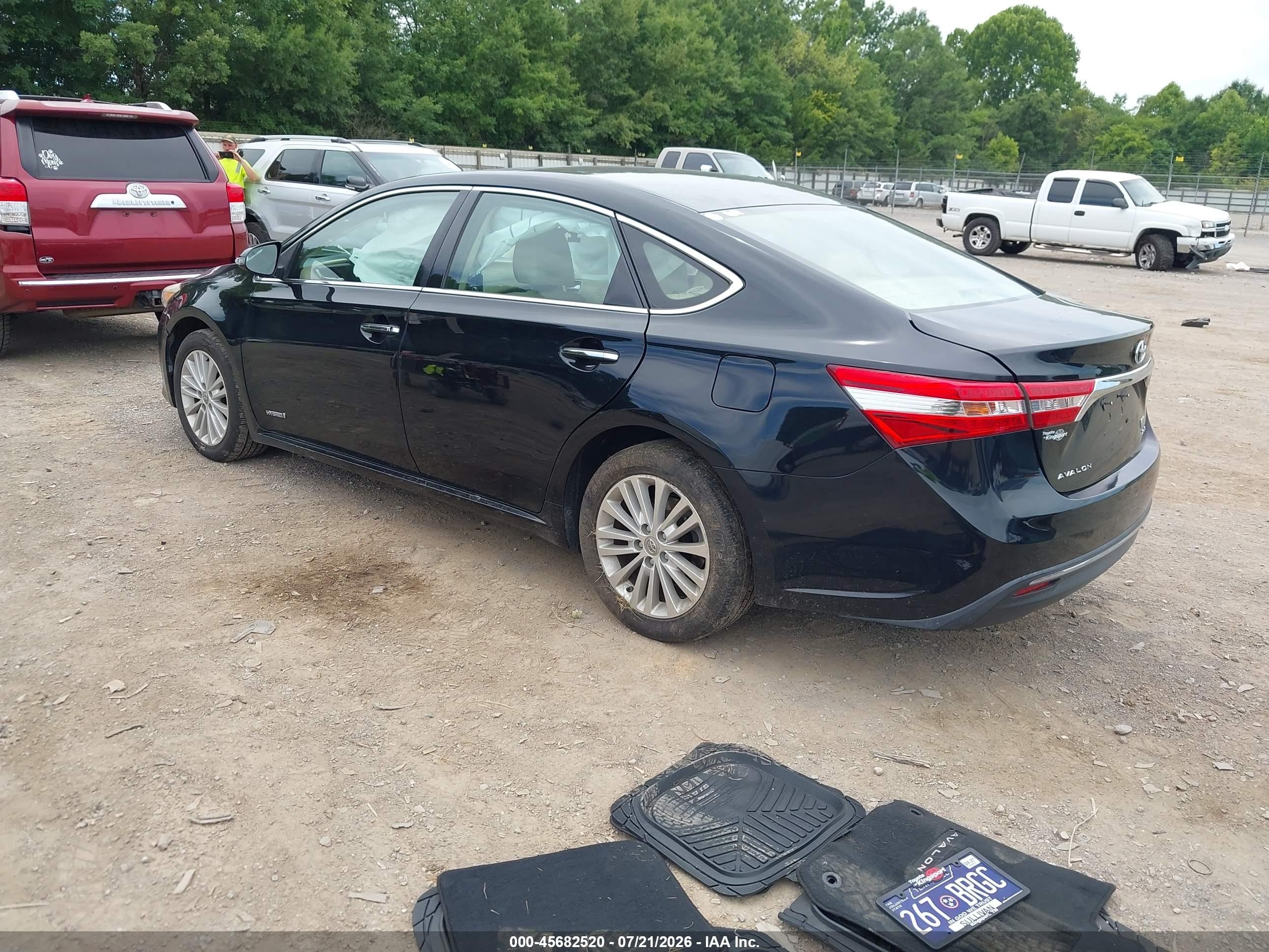 2014 Toyota Avalon Hybrid Xle Premium Black vin: 4T1BD1EB5EU020365