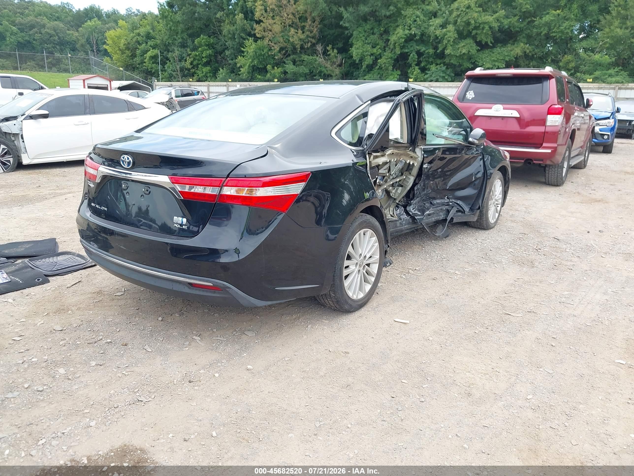 2014 Toyota Avalon Hybrid Xle Premium Black vin: 4T1BD1EB5EU020365