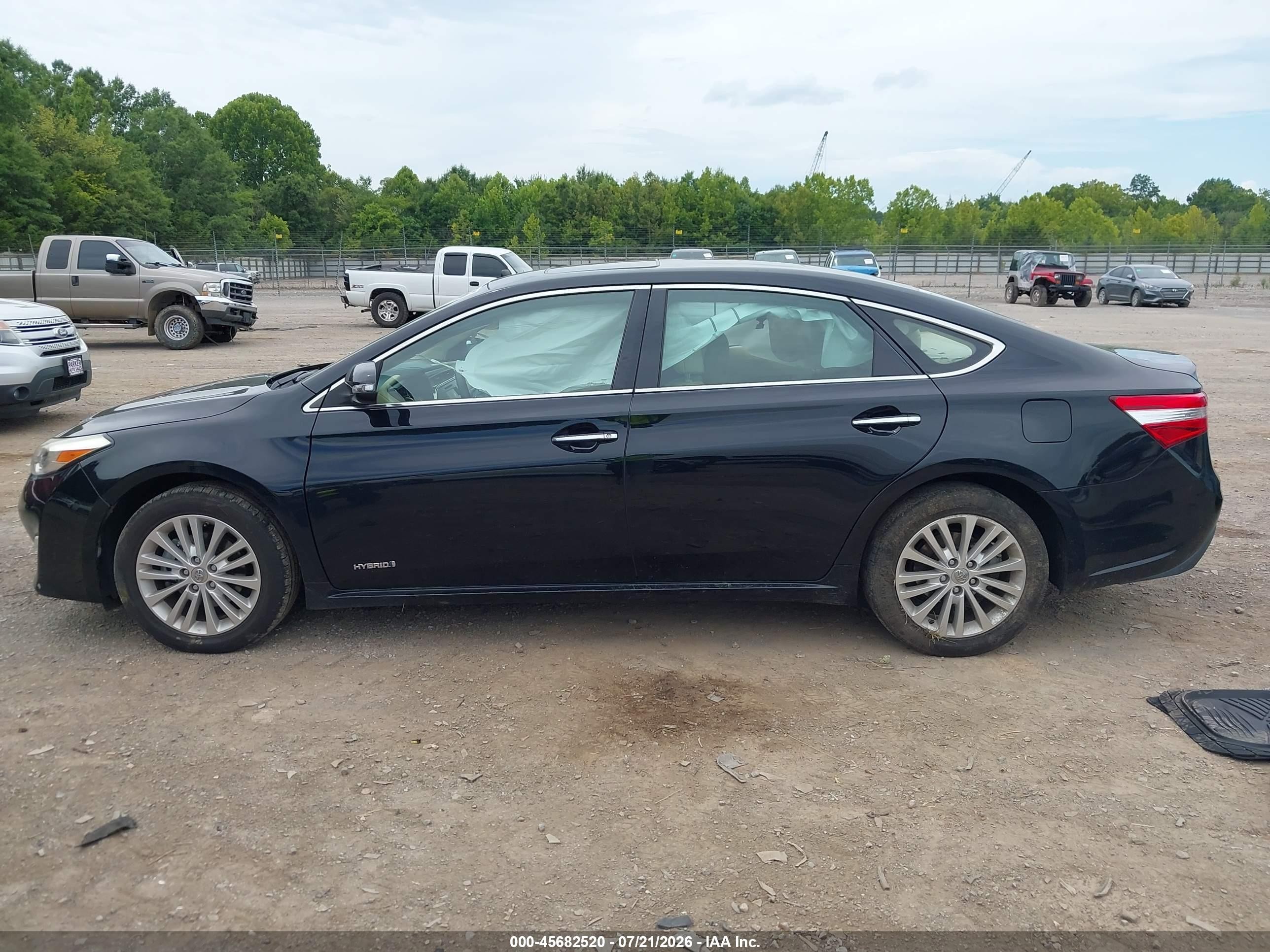2014 Toyota Avalon Hybrid Xle Premium Black vin: 4T1BD1EB5EU020365