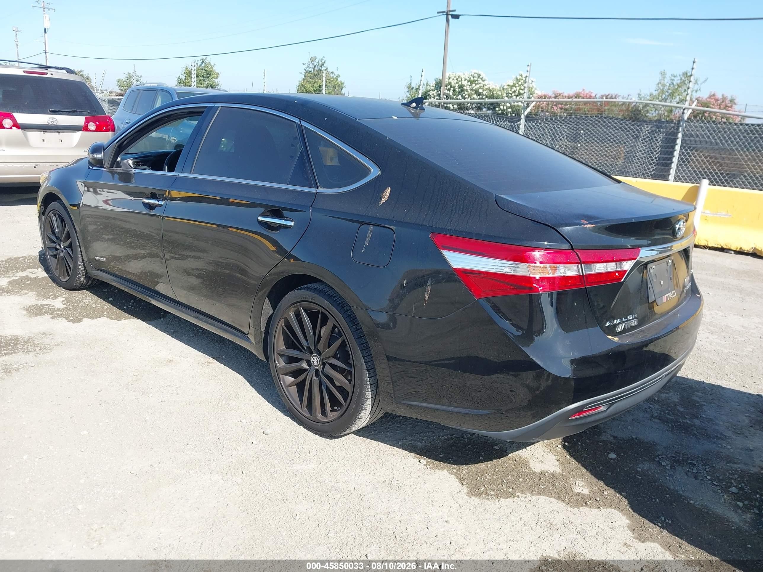 2014 Toyota Avalon Hybrid Limited Black vin: 4T1BD1EB5EU024593