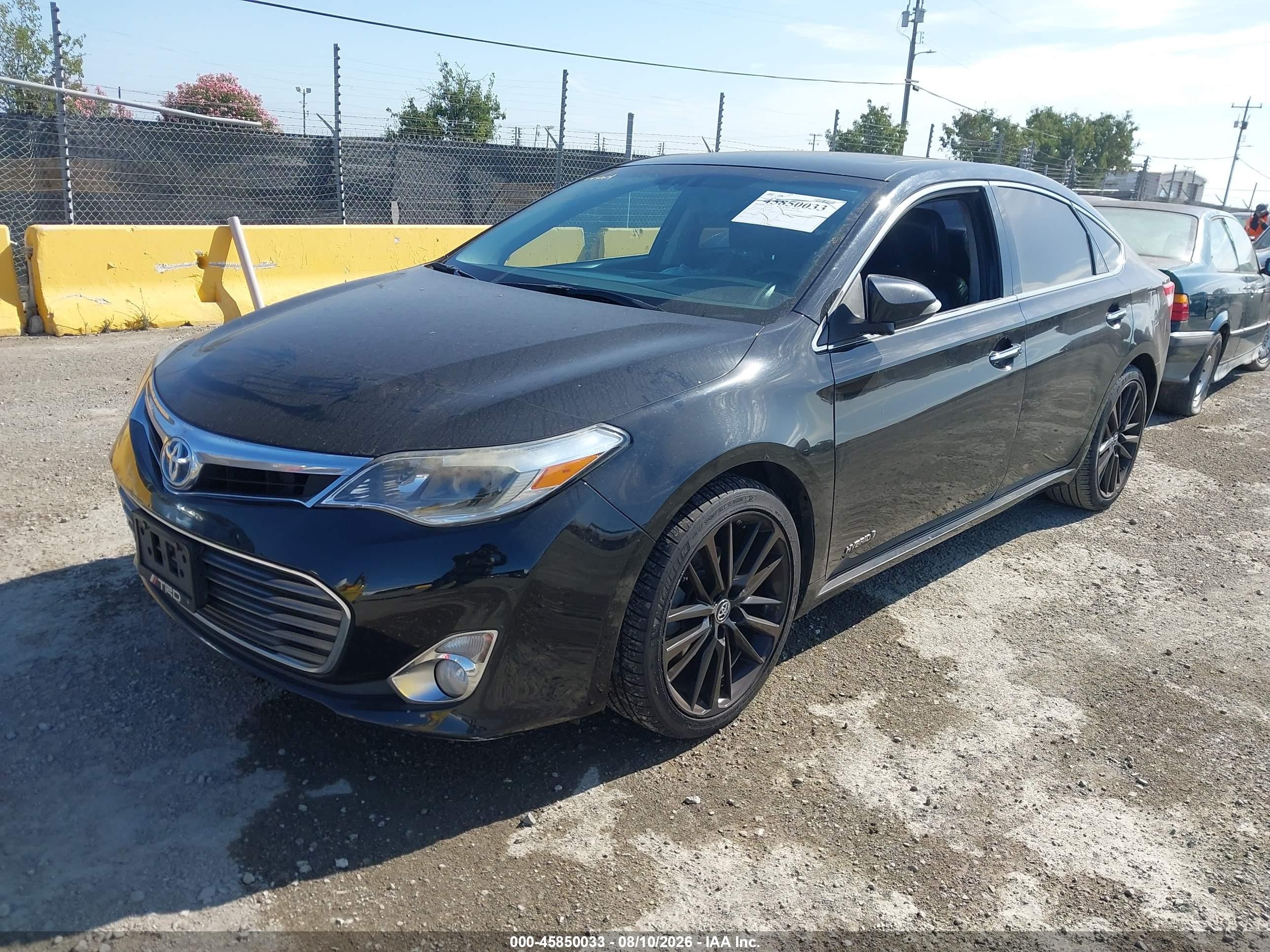2014 Toyota Avalon Hybrid Limited Black vin: 4T1BD1EB5EU024593
