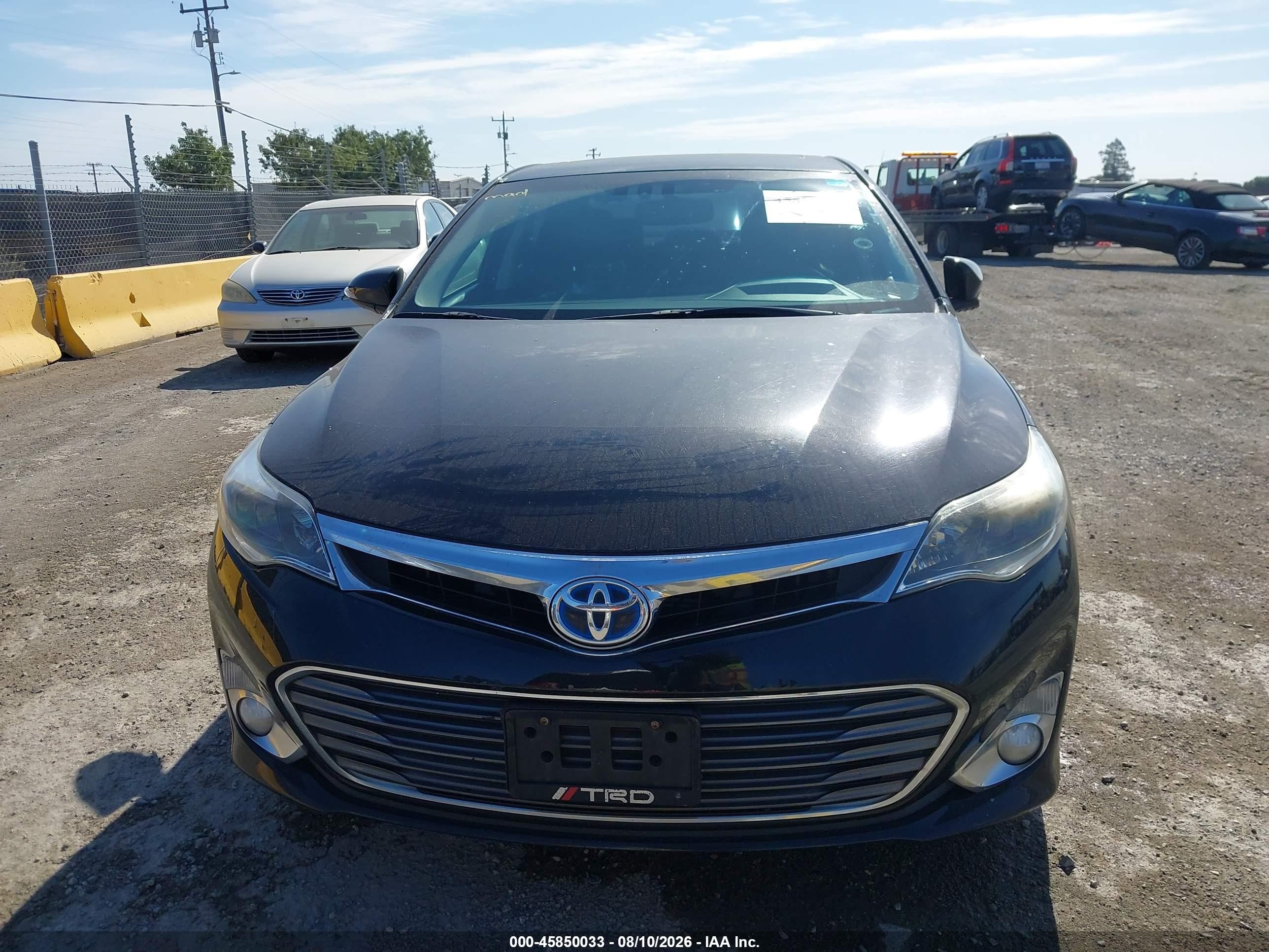 2014 Toyota Avalon Hybrid Limited Black vin: 4T1BD1EB5EU024593