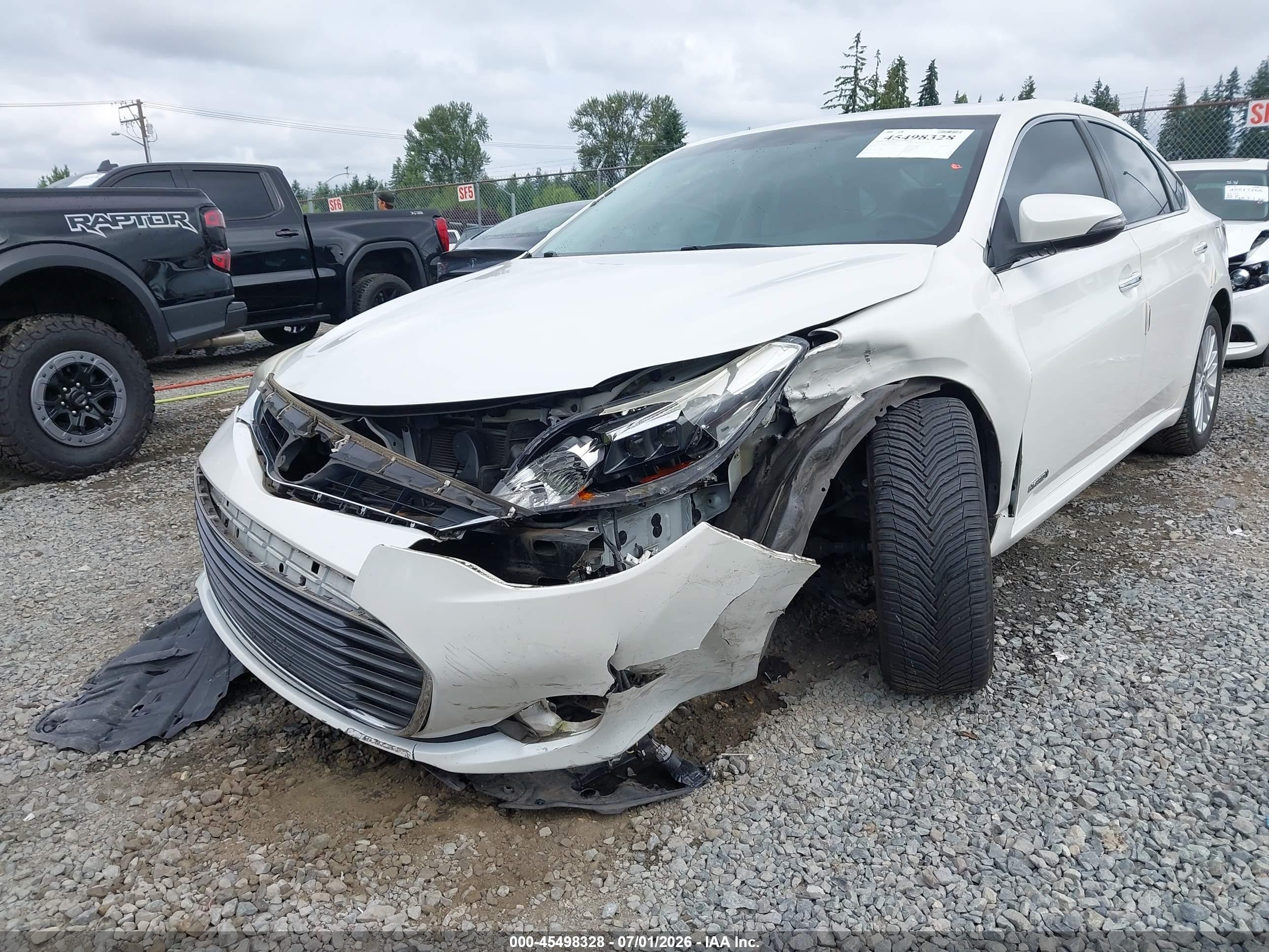 2014 Toyota Avalon Hybrid Xle Touring White vin: 4T1BD1EB5EU027817