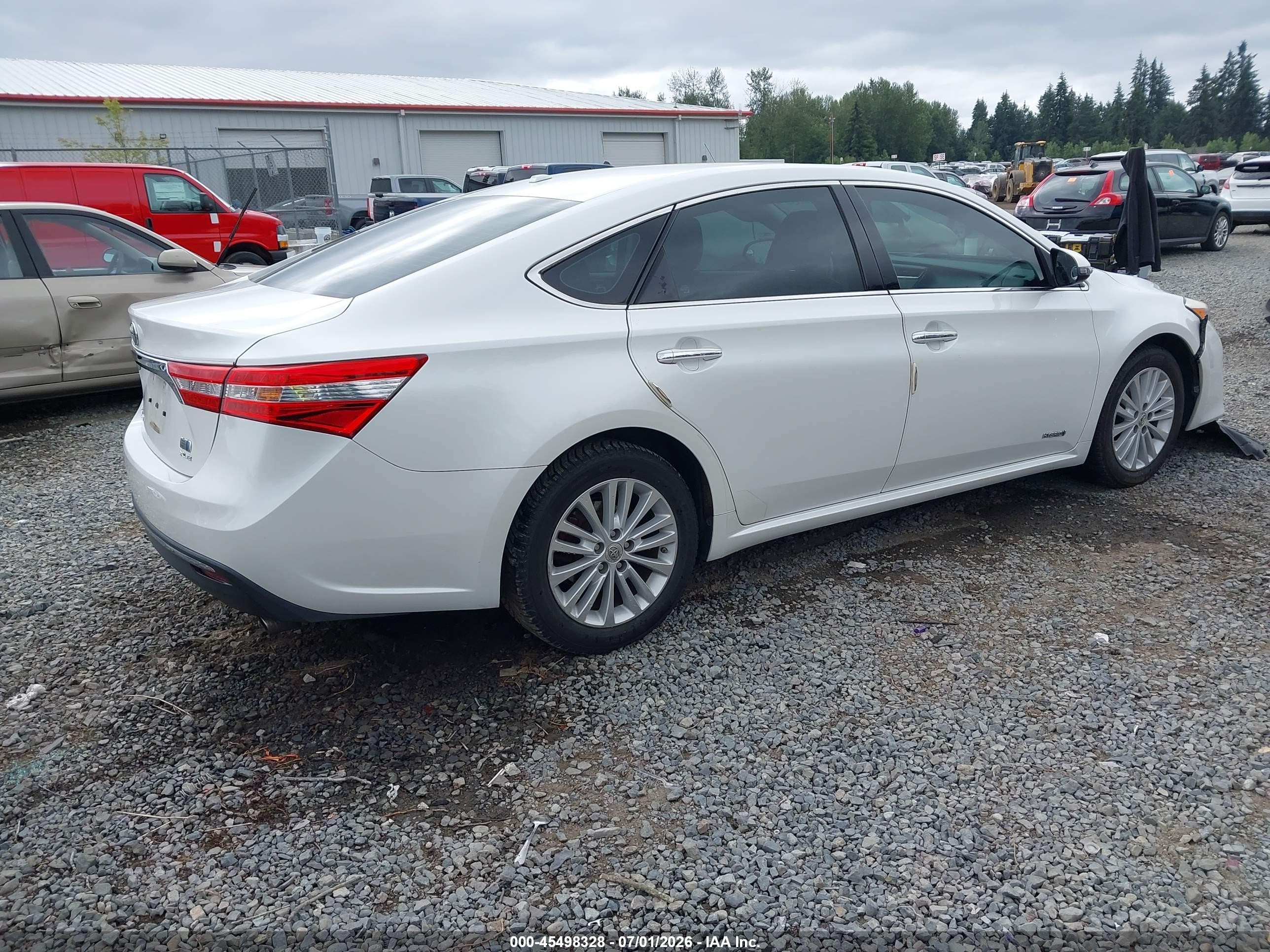 2014 Toyota Avalon Hybrid Xle Touring White vin: 4T1BD1EB5EU027817