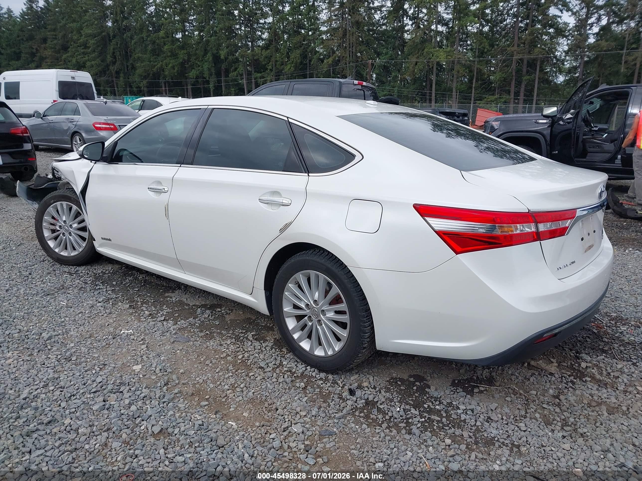 2014 Toyota Avalon Hybrid Xle Touring White vin: 4T1BD1EB5EU027817