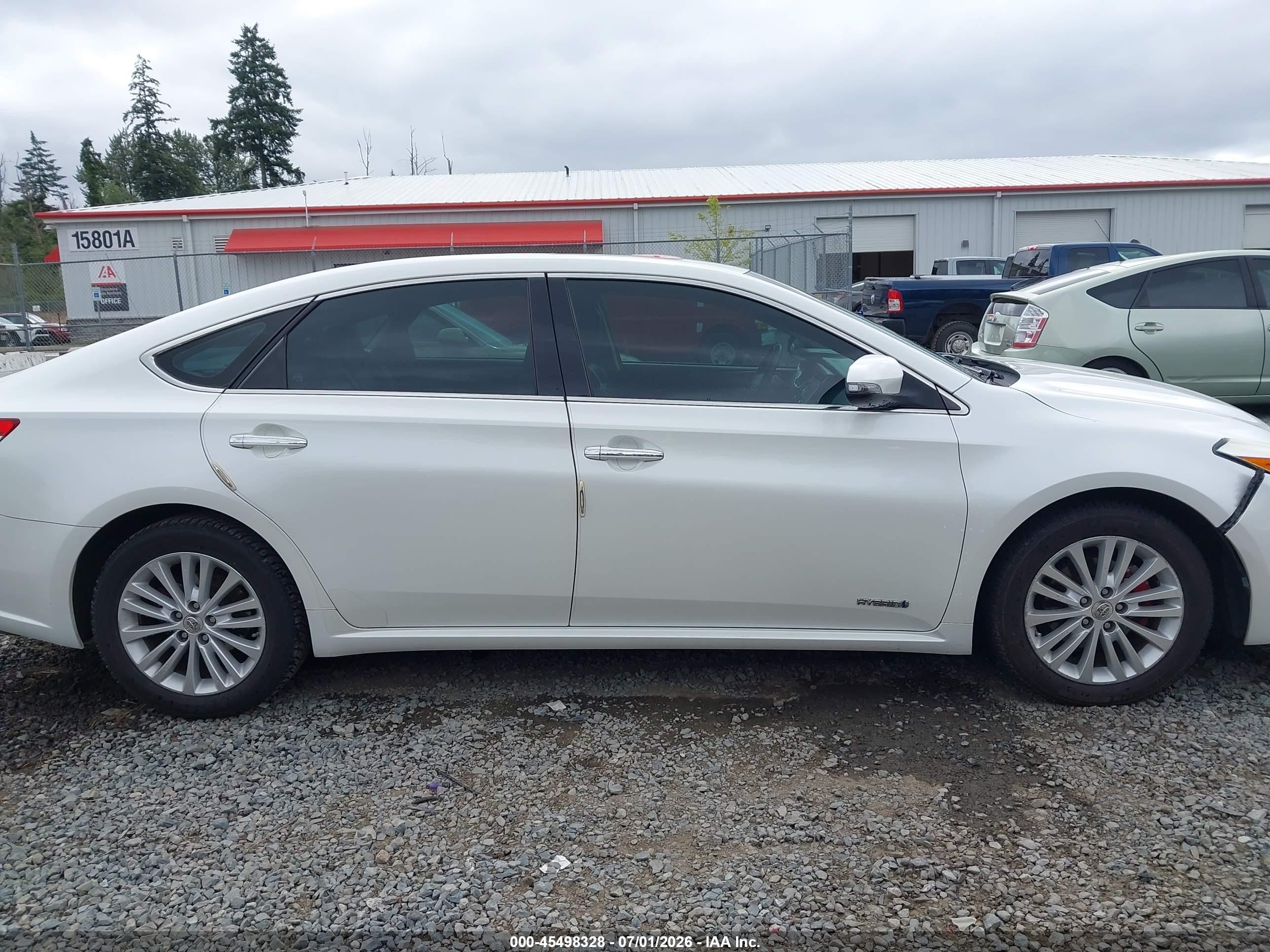 2014 Toyota Avalon Hybrid Xle Touring White vin: 4T1BD1EB5EU027817