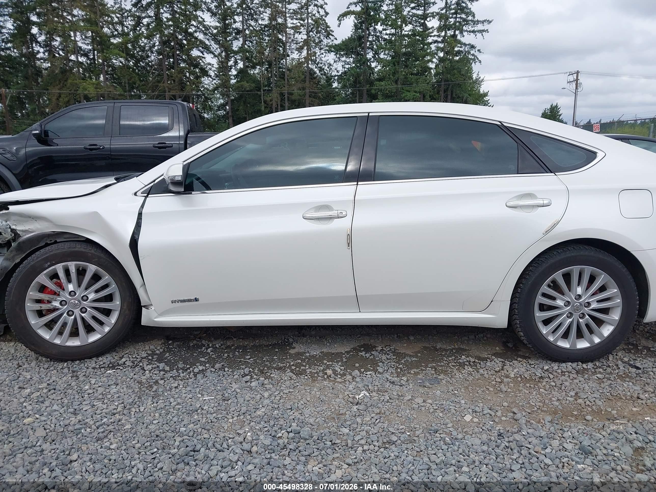 2014 Toyota Avalon Hybrid Xle Touring White vin: 4T1BD1EB5EU027817