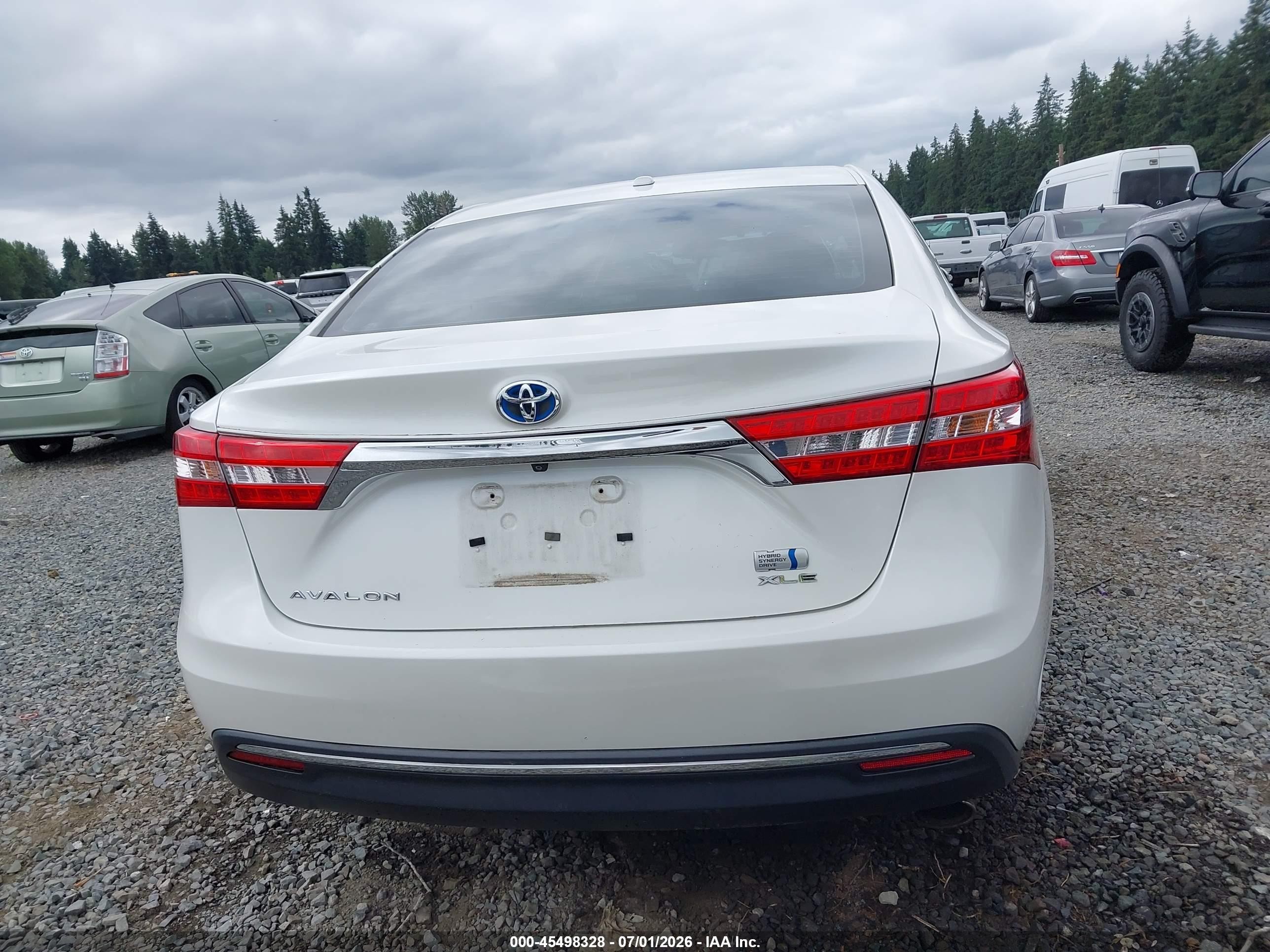 2014 Toyota Avalon Hybrid Xle Touring White vin: 4T1BD1EB5EU027817