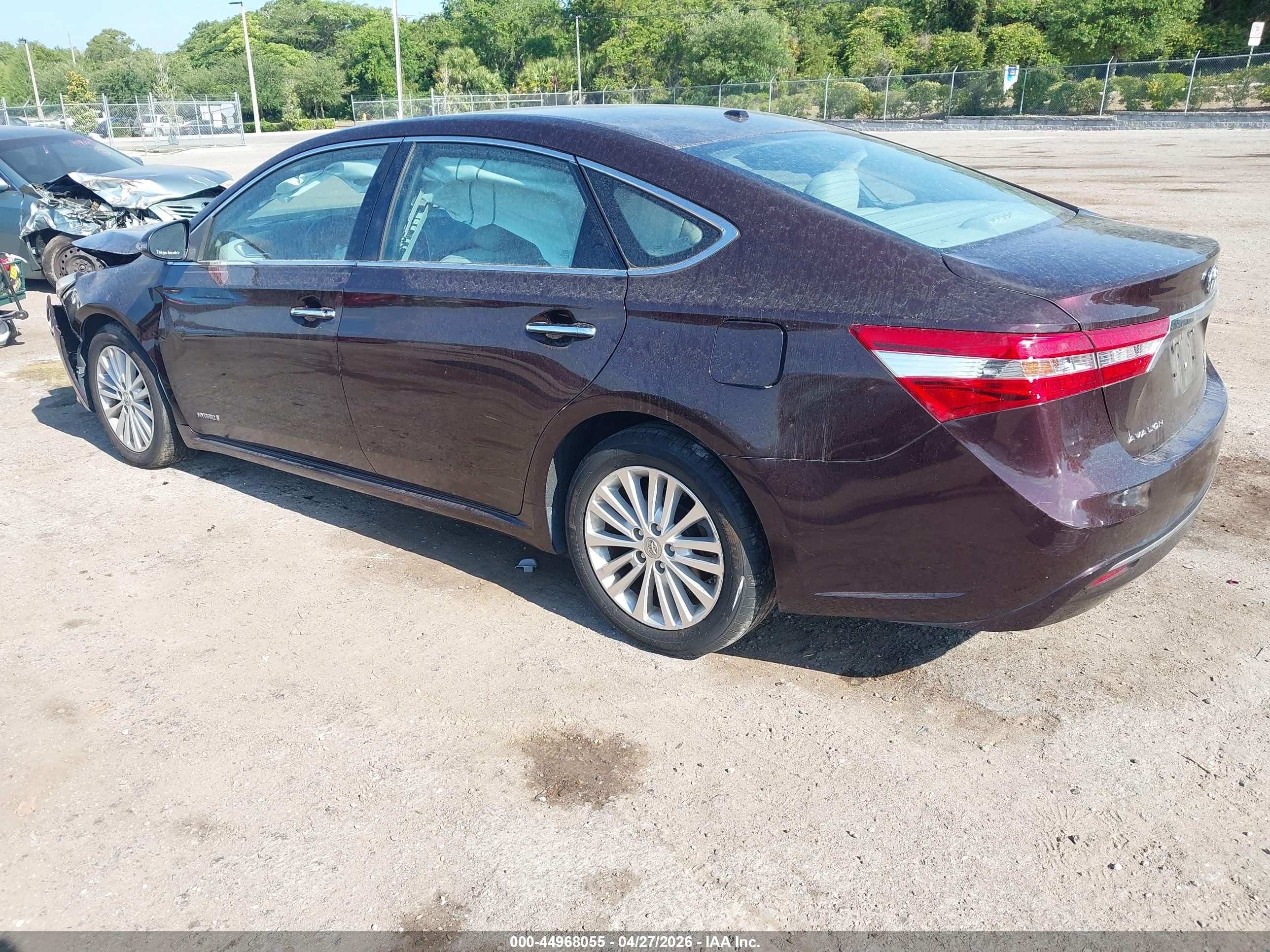 2014 Toyota Avalon Hybrid Xle Touring Maroon vin: 4T1BD1EB5EU028580