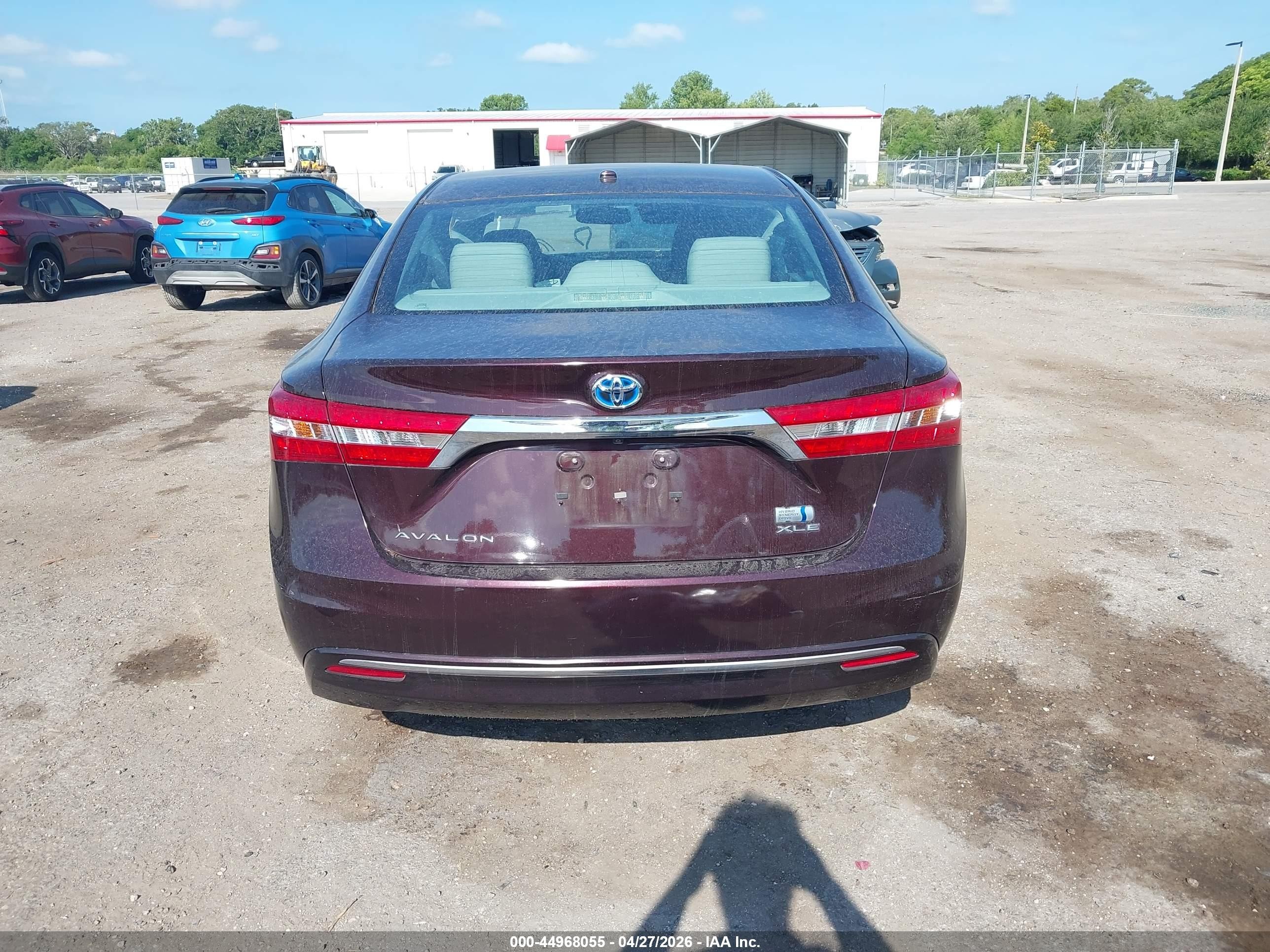 2014 Toyota Avalon Hybrid Xle Touring Maroon vin: 4T1BD1EB5EU028580
