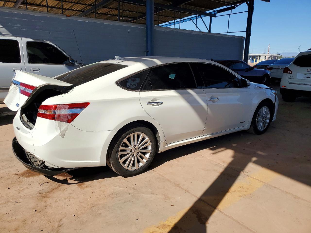2014 Toyota Avalon Hybrid White vin: 4T1BD1EB5EU031365