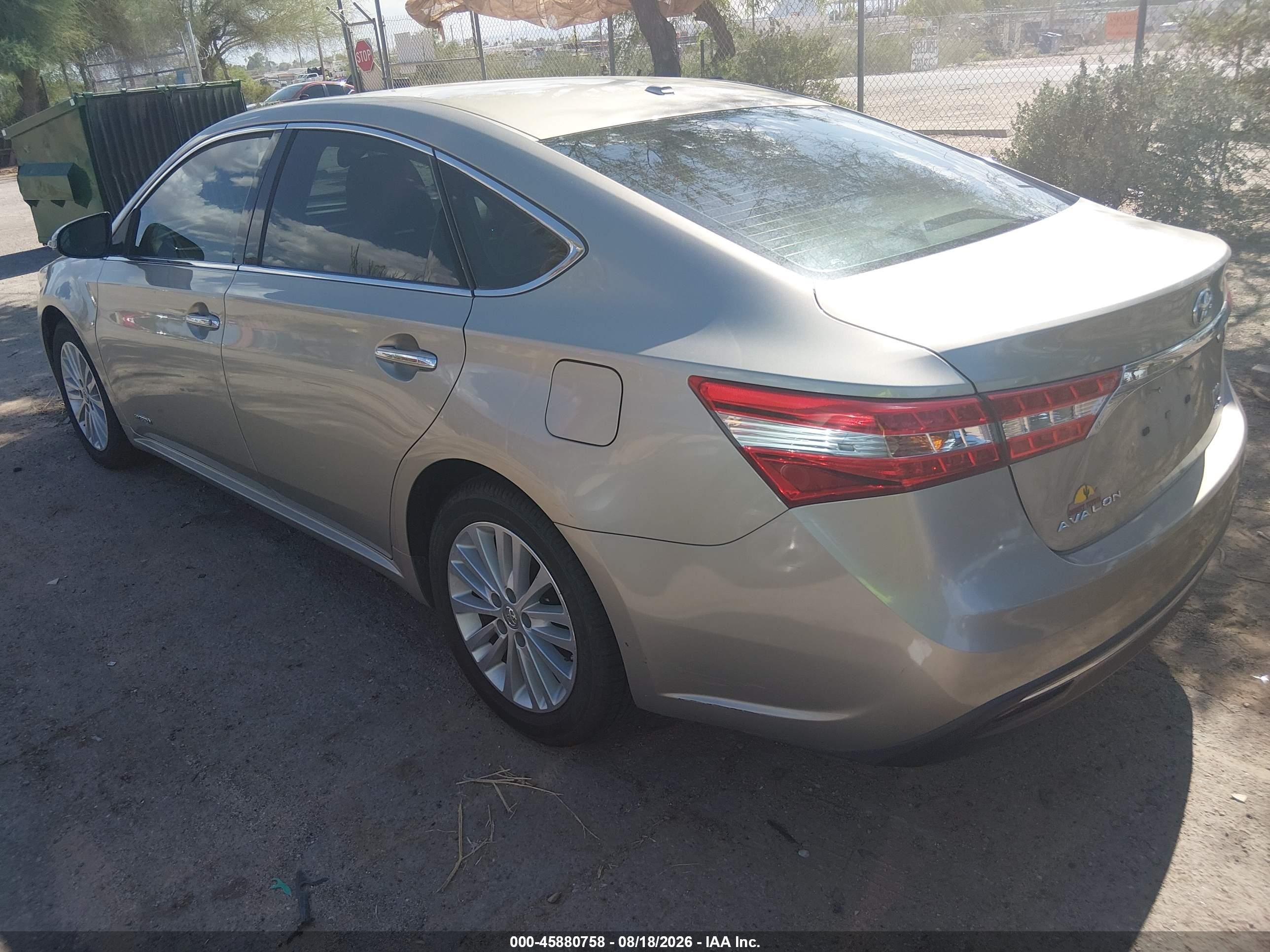 2014 Toyota Avalon Hybrid Xle Touring Золотой vin: 4T1BD1EB5EU034329