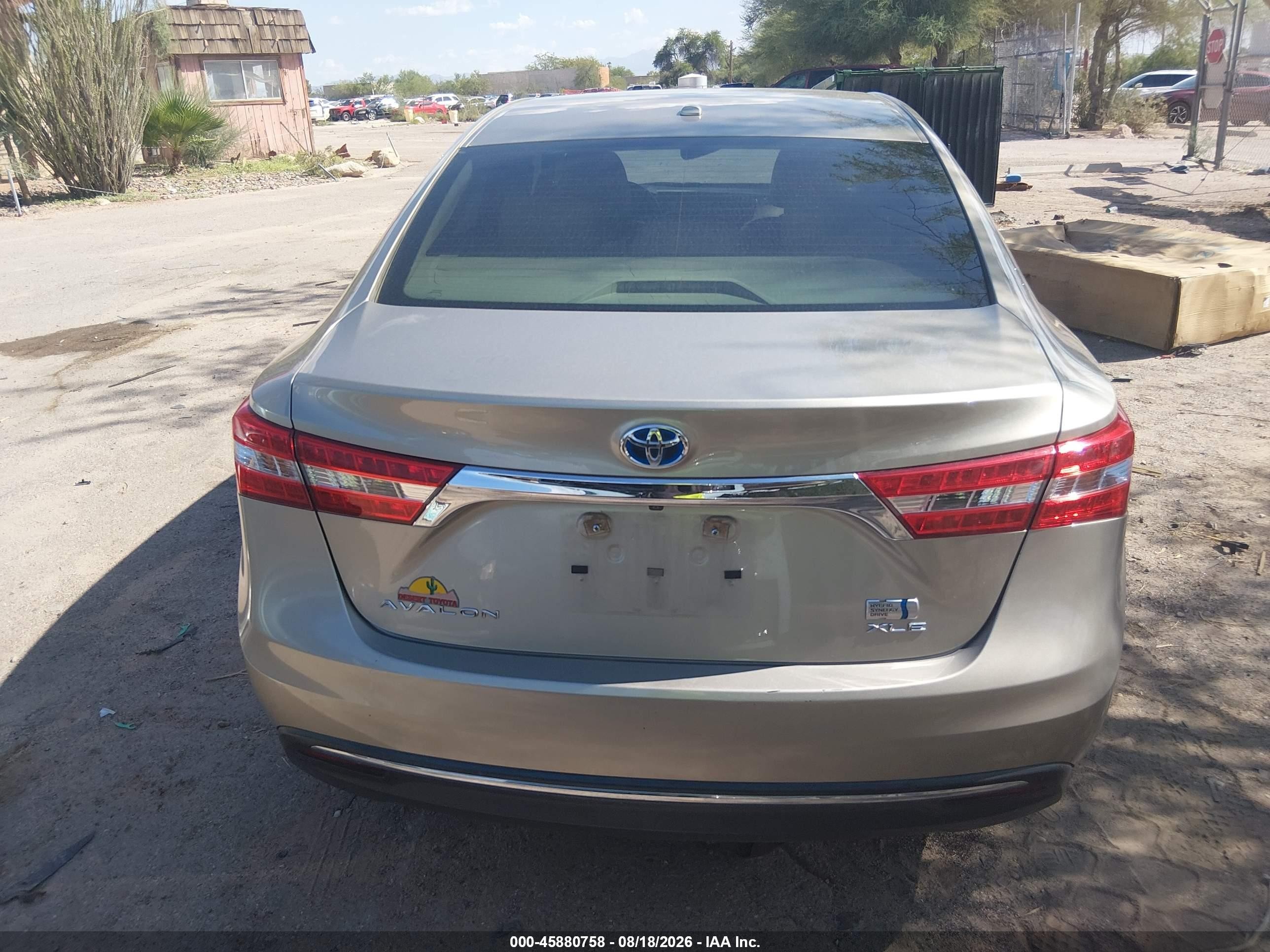 2014 Toyota Avalon Hybrid Xle Touring Золотой vin: 4T1BD1EB5EU034329