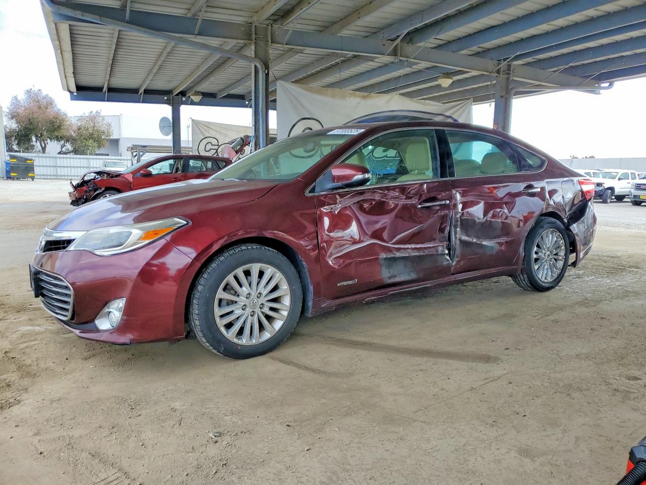2014 Toyota Avalon Hybrid Xle Touring Red vin: 4T1BD1EB5EU035741