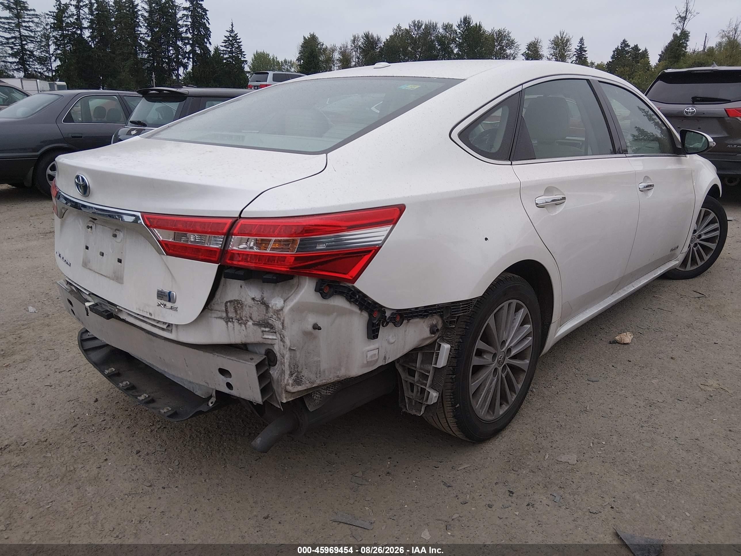2015 Toyota Avalon Hybrid Xle Premium Белый vin: 4T1BD1EB5FU040746