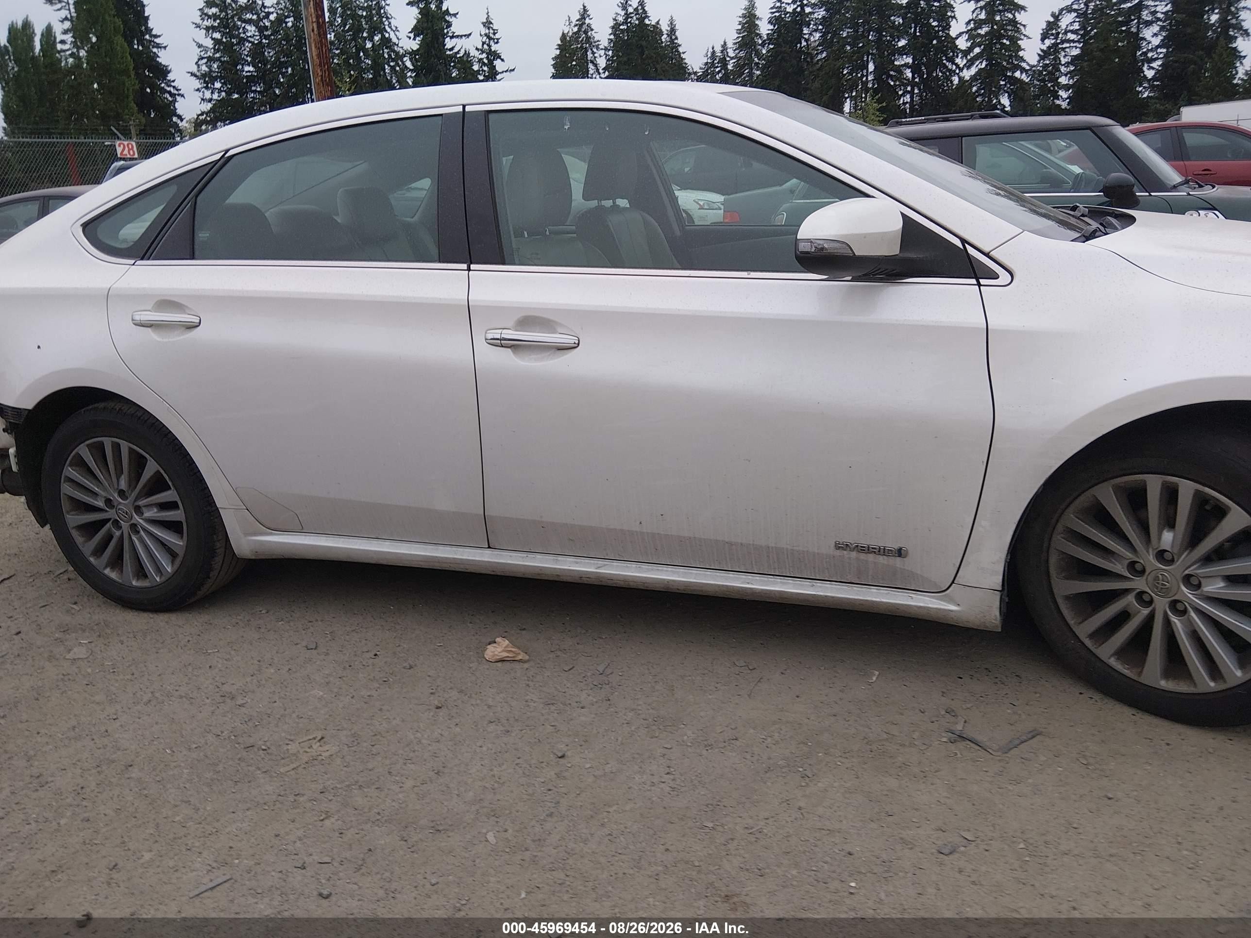 2015 Toyota Avalon Hybrid Xle Premium Белый vin: 4T1BD1EB5FU040746