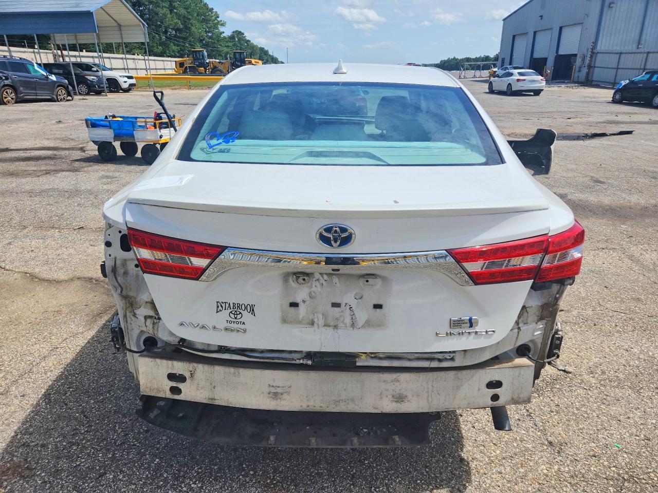 2015 Toyota Avalon Hybrid Limited White vin: 4T1BD1EB5FU043792