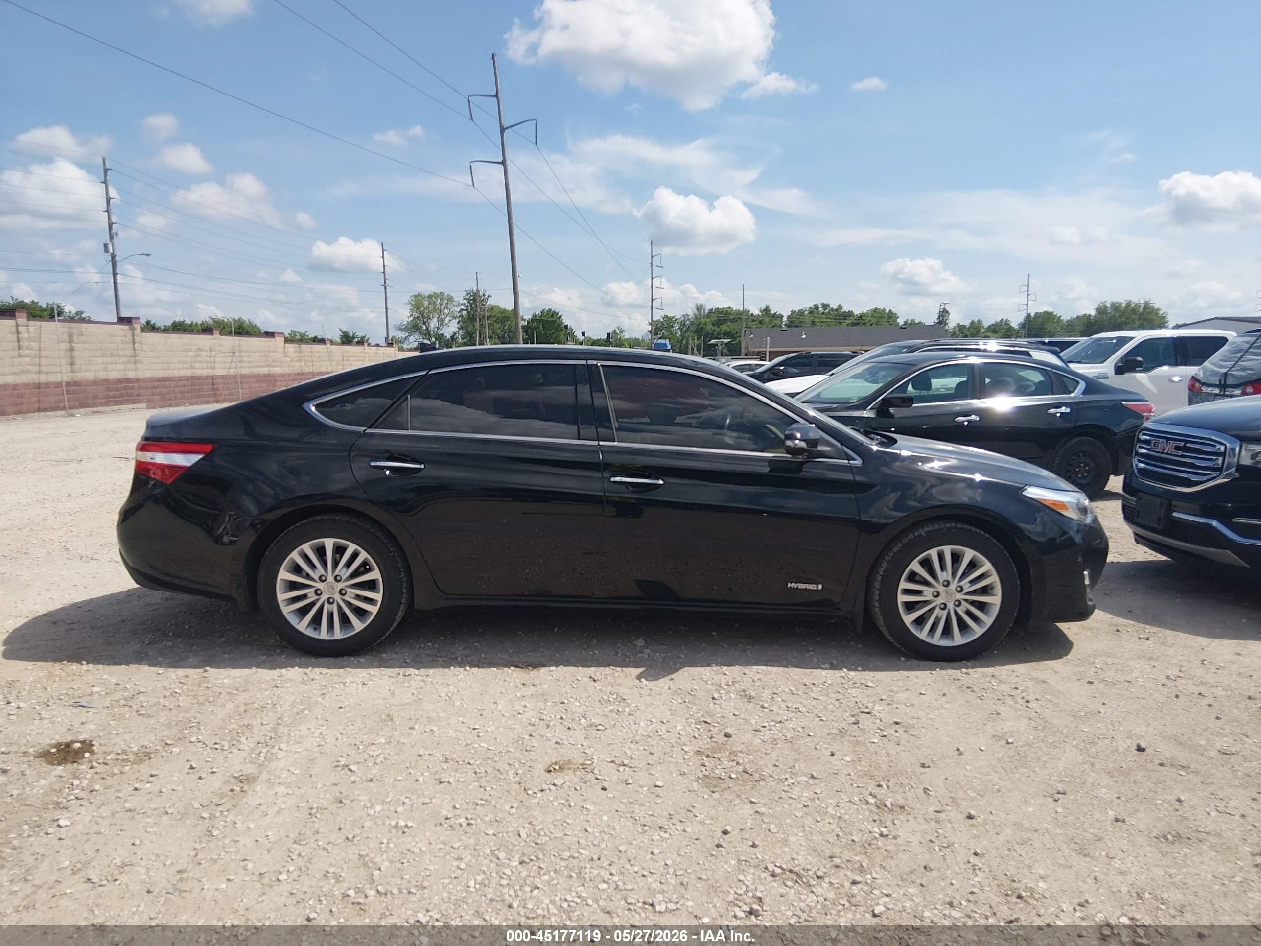 2015 Toyota Avalon Hybrid Limited Black vin: 4T1BD1EB5FU045445