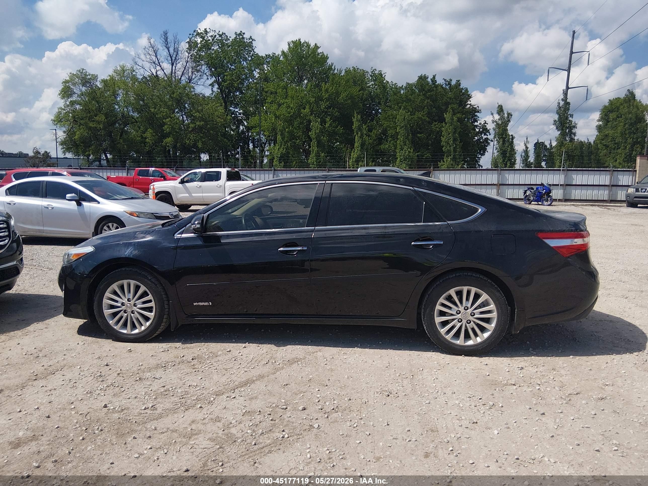 2015 Toyota Avalon Hybrid Limited Black vin: 4T1BD1EB5FU045445
