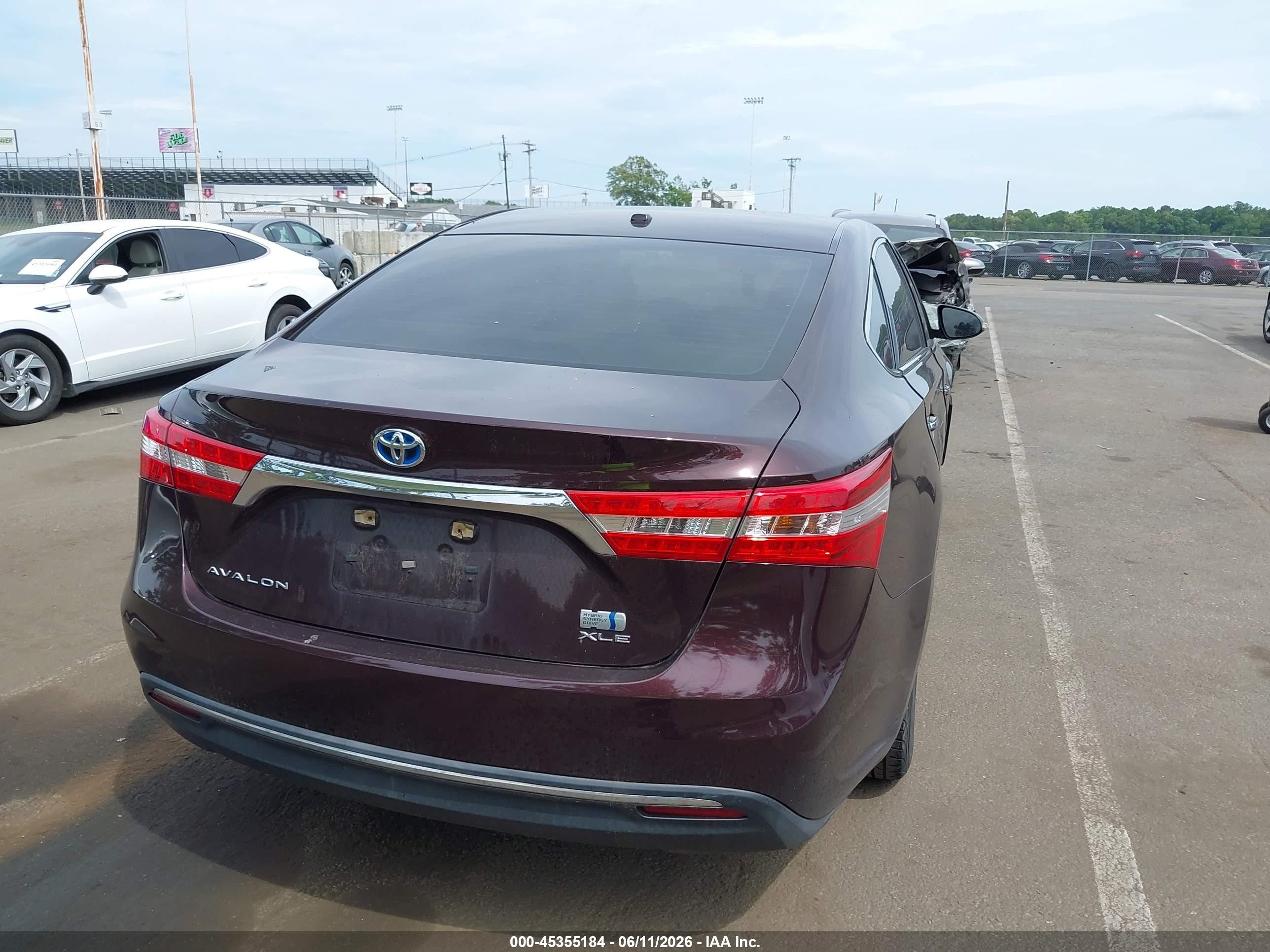 2015 Toyota Avalon Hybrid Xle Touring Purple vin: 4T1BD1EB5FU046840