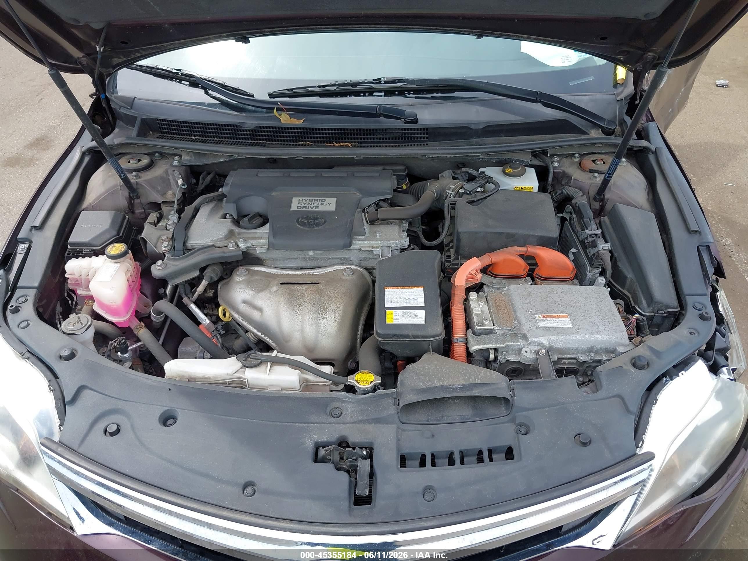 2015 Toyota Avalon Hybrid Xle Touring Purple vin: 4T1BD1EB5FU046840