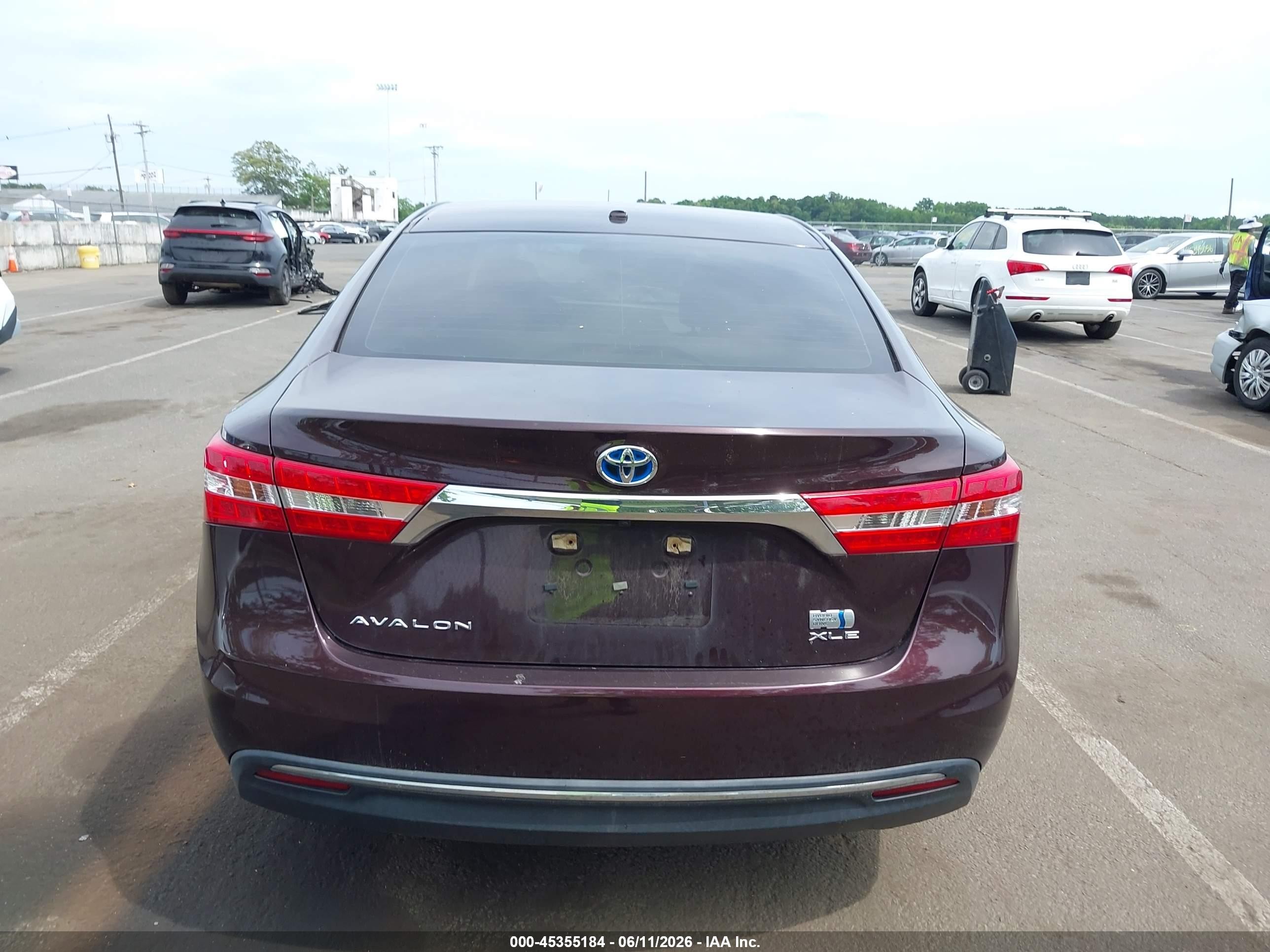 2015 Toyota Avalon Hybrid Xle Touring Purple vin: 4T1BD1EB5FU046840