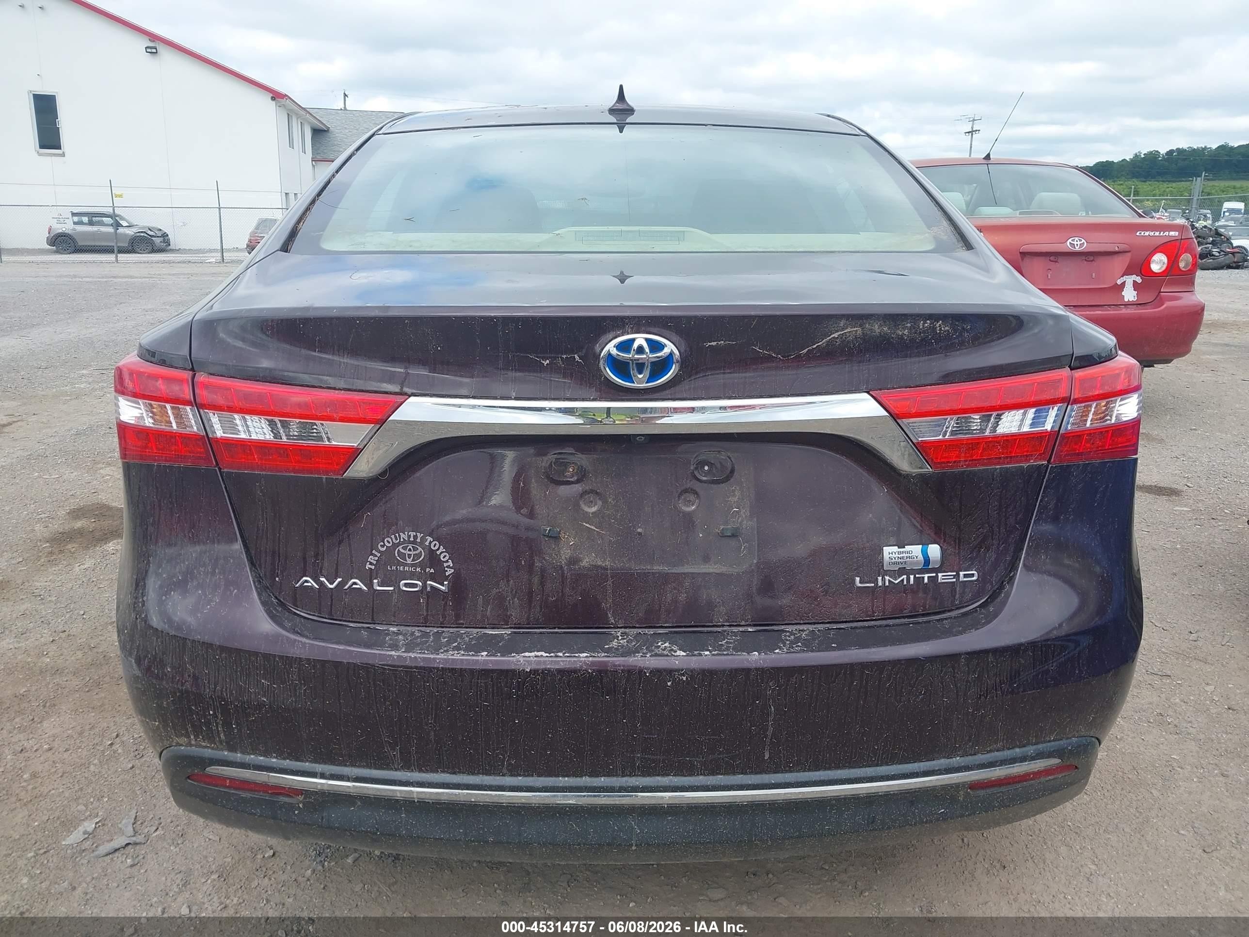 2013 Toyota Avalon Hybrid Limited Purple vin: 4T1BD1EB6DU003055