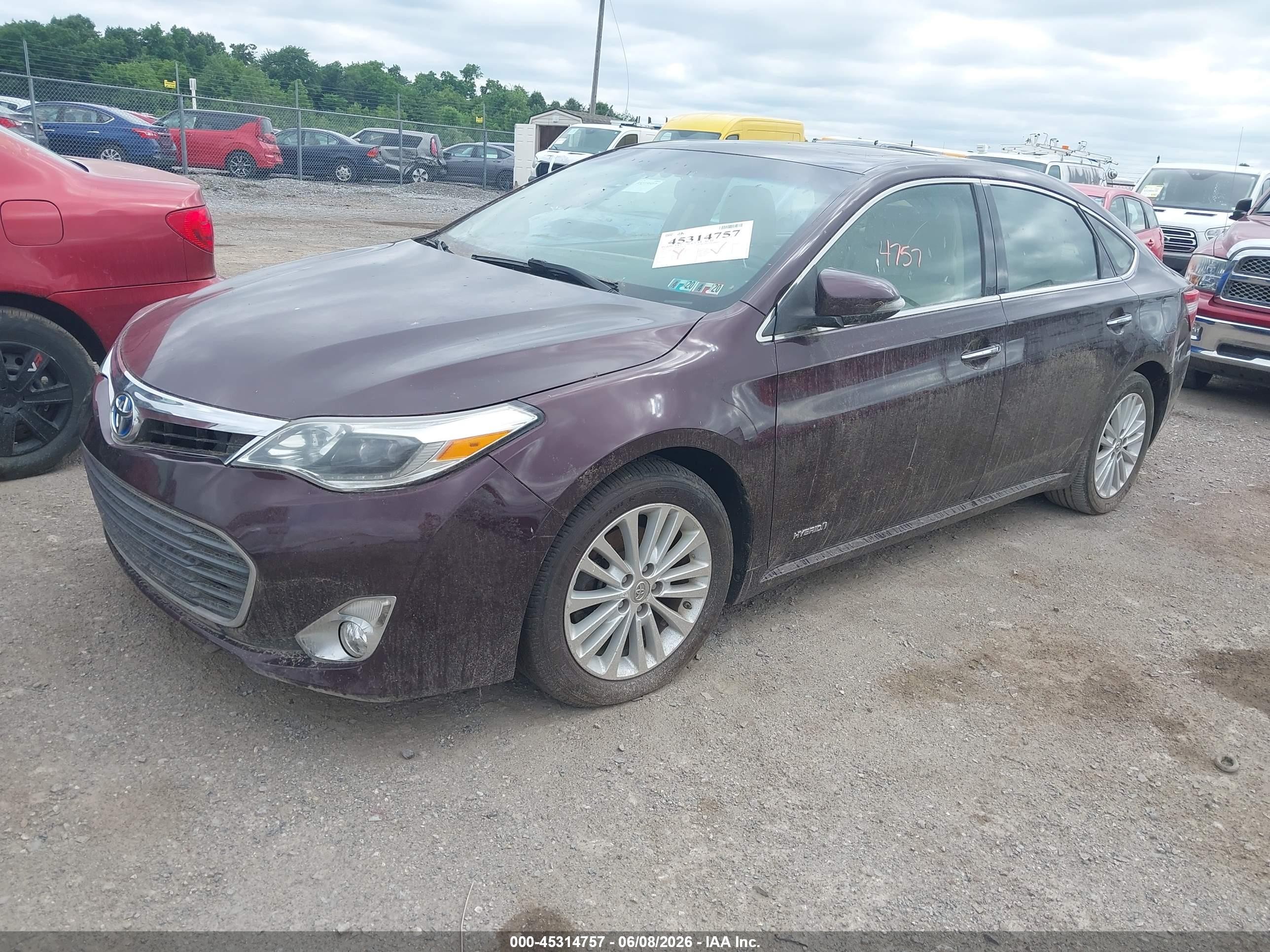 2013 Toyota Avalon Hybrid Limited Purple vin: 4T1BD1EB6DU003055
