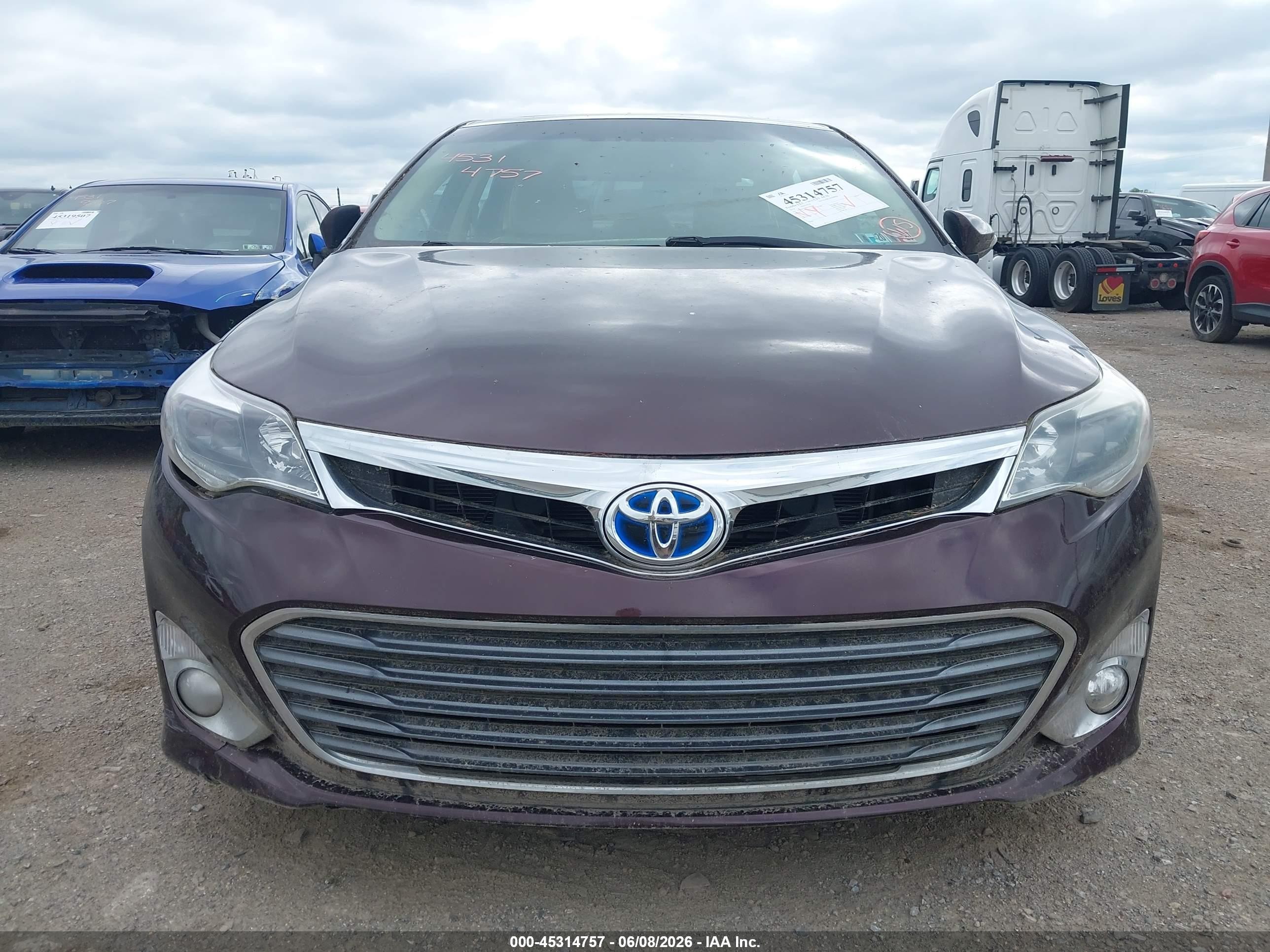 2013 Toyota Avalon Hybrid Limited Purple vin: 4T1BD1EB6DU003055