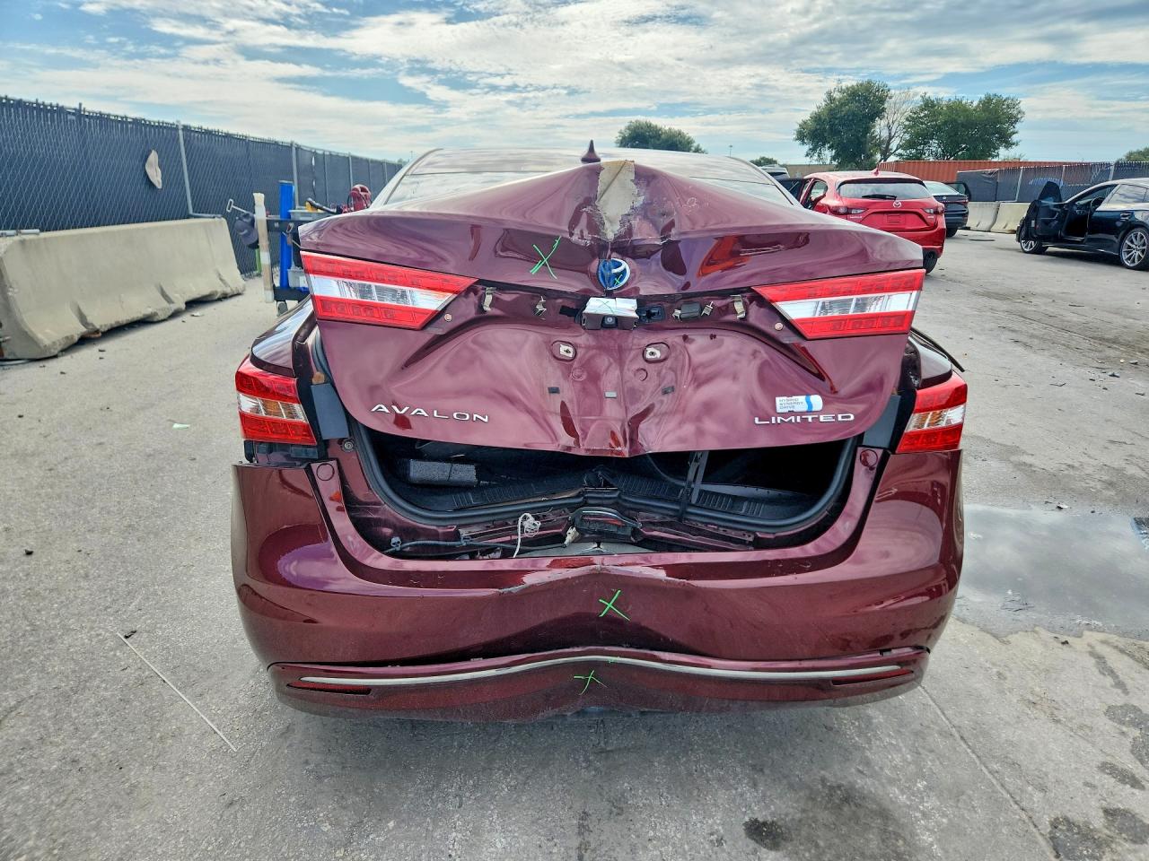 2013 Toyota Avalon Hybrid Limited Burgundy vin: 4T1BD1EB6DU013682