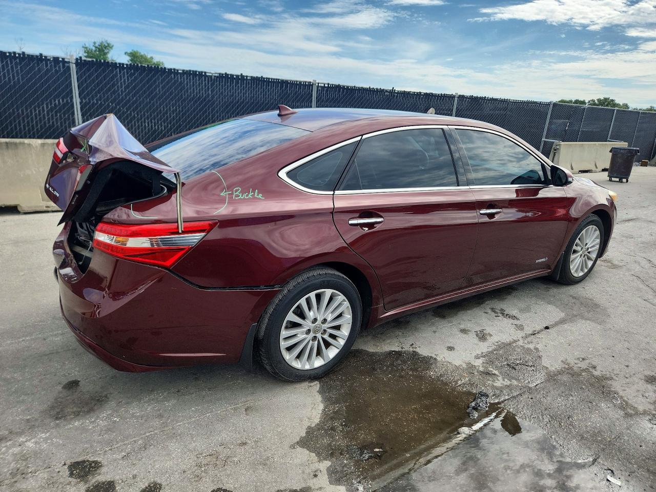 2013 Toyota Avalon Hybrid Limited Burgundy vin: 4T1BD1EB6DU013682