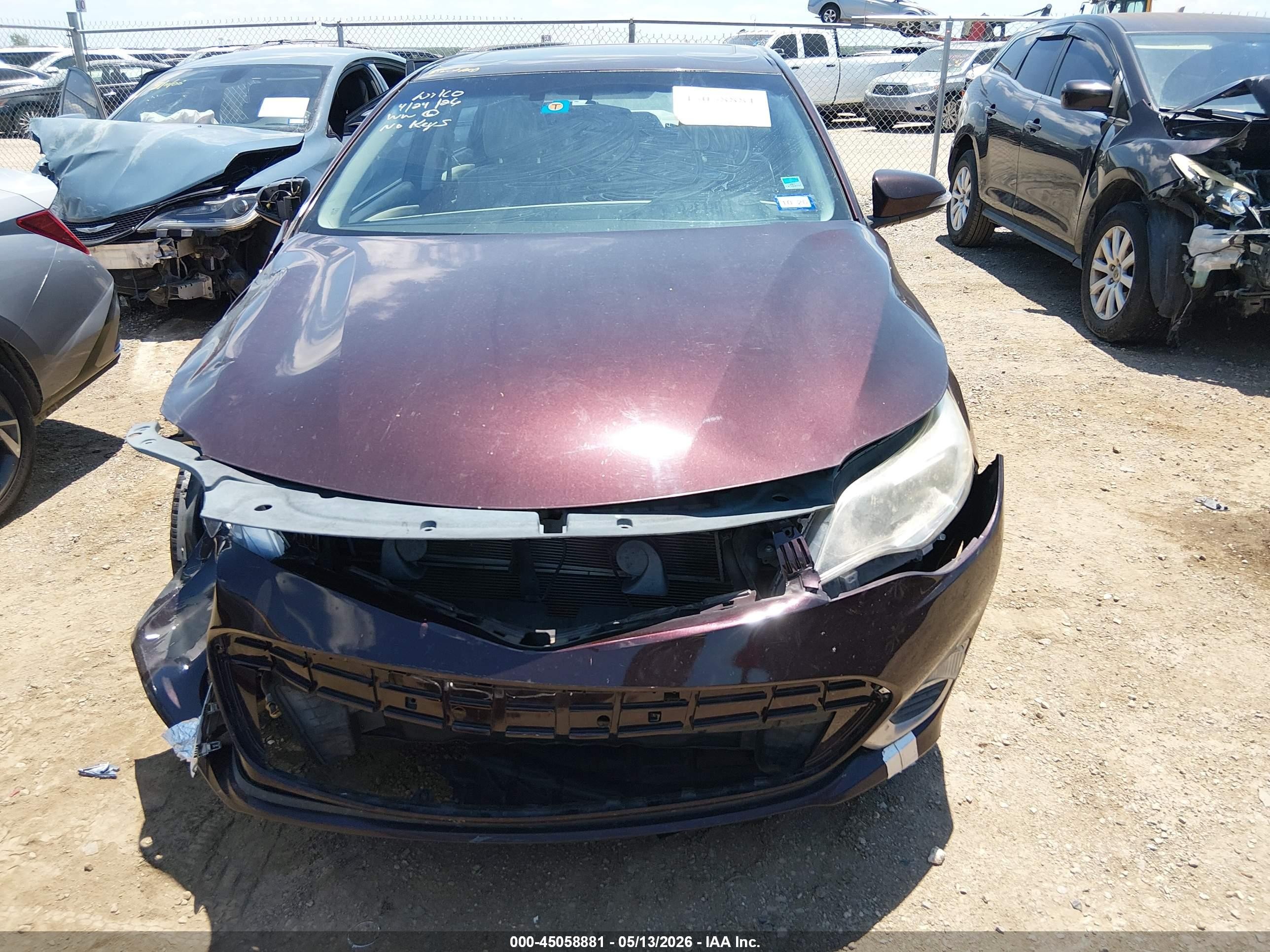 2014 Toyota Avalon Hybrid Xle Premium Maroon vin: 4T1BD1EB6EU020469