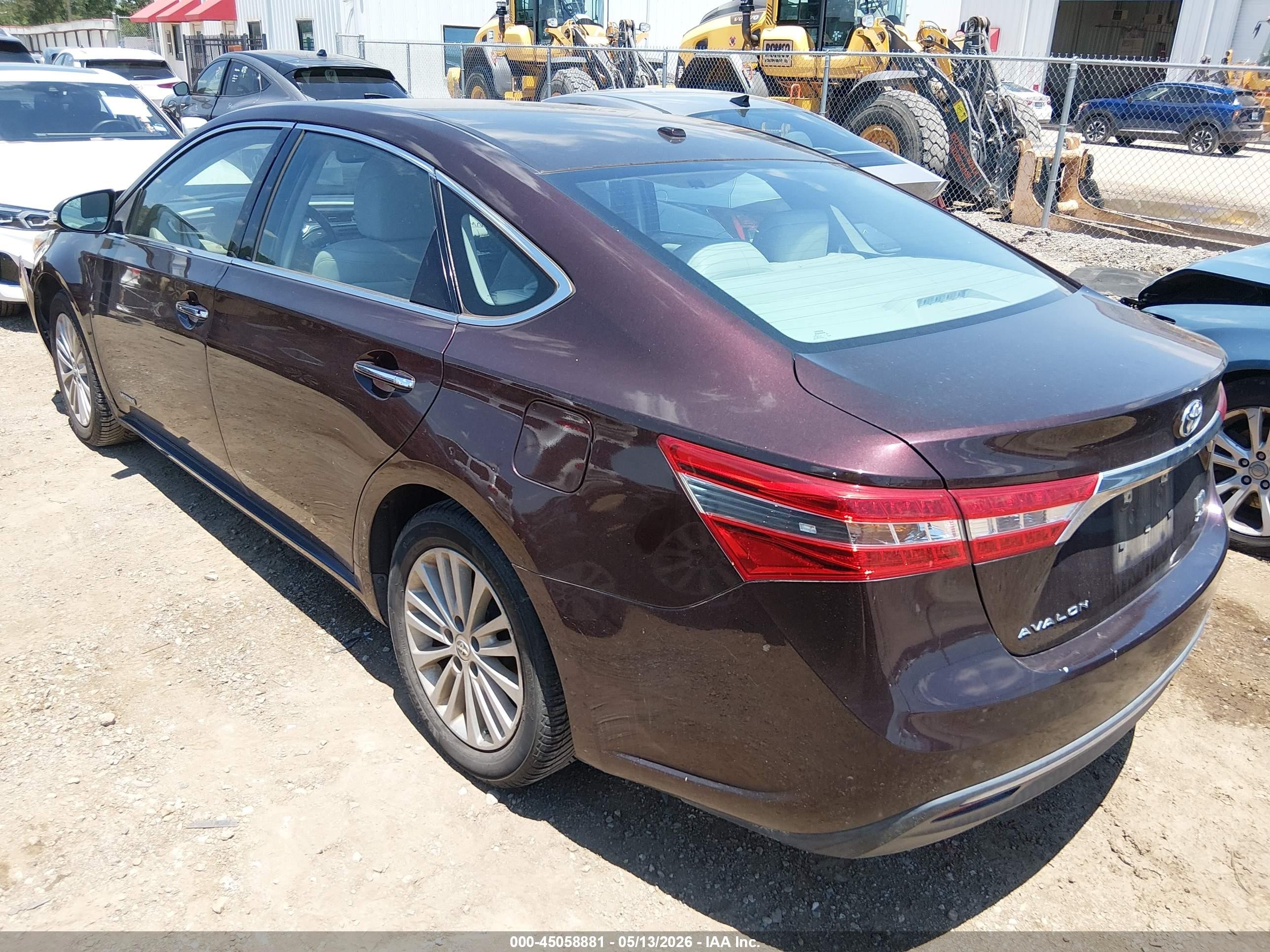 2014 Toyota Avalon Hybrid Xle Premium Maroon vin: 4T1BD1EB6EU020469