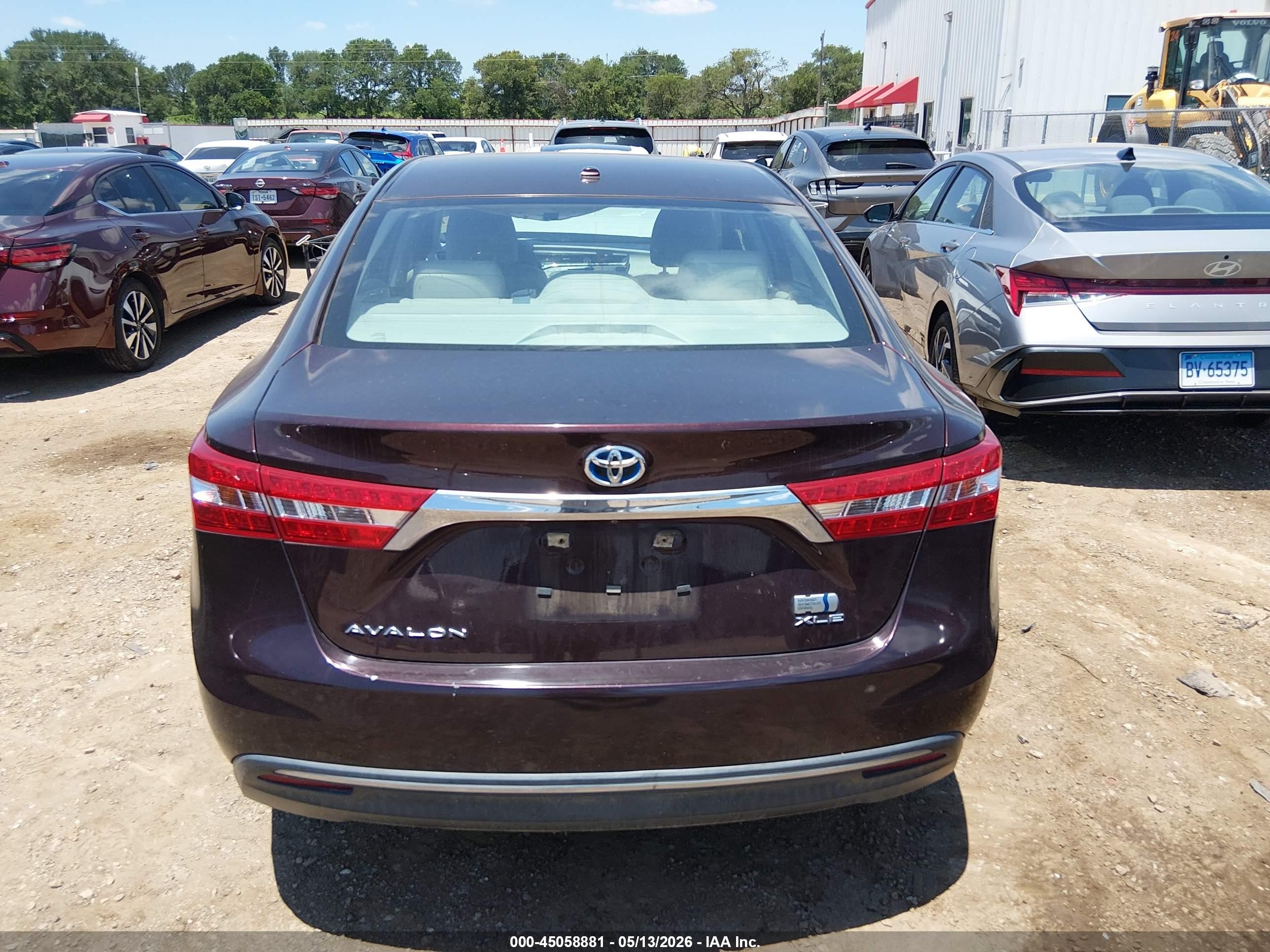 2014 Toyota Avalon Hybrid Xle Premium Maroon vin: 4T1BD1EB6EU020469