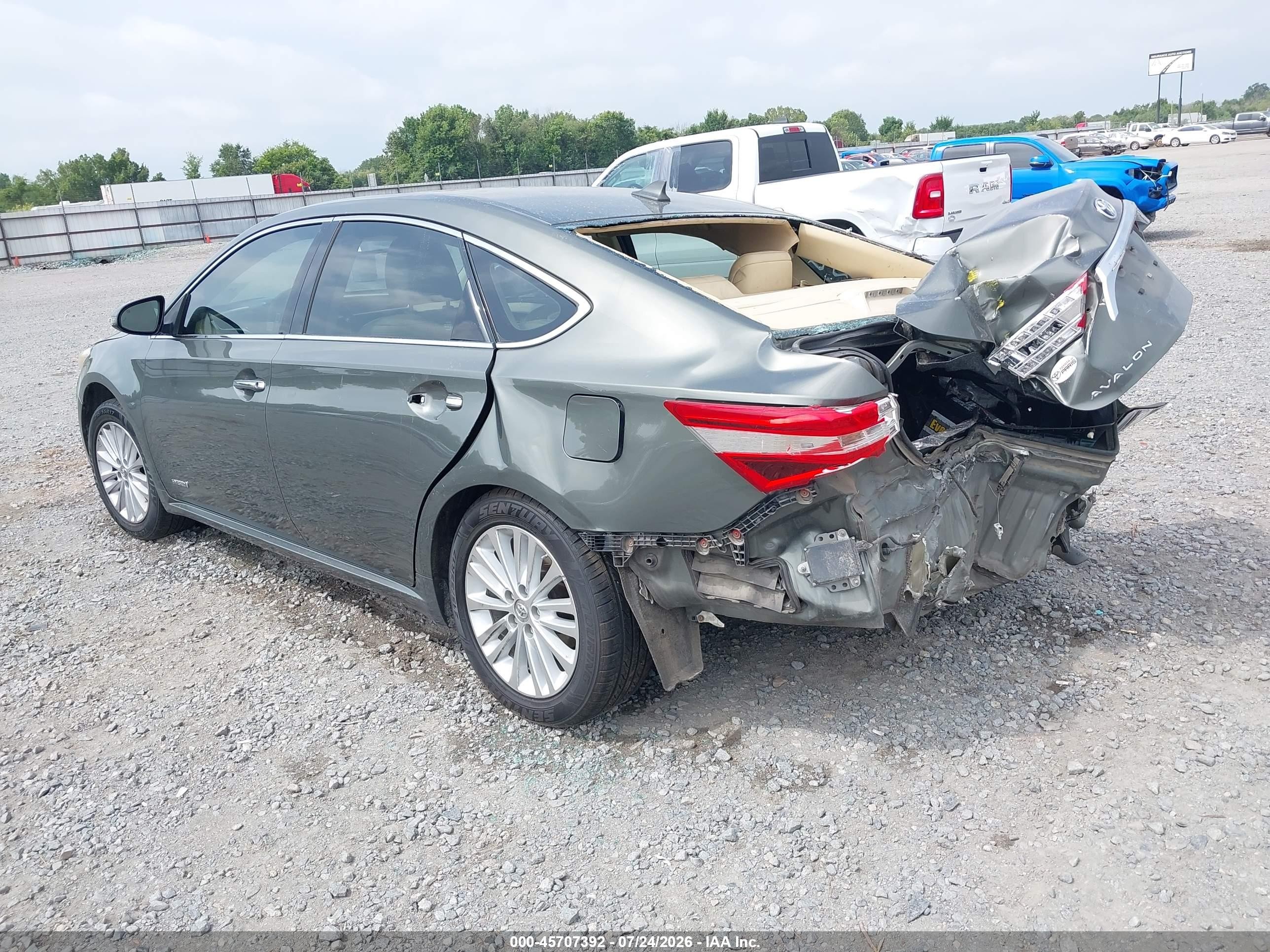 2014 Toyota Avalon Hybrid Limited Зеленый vin: 4T1BD1EB6EU021945