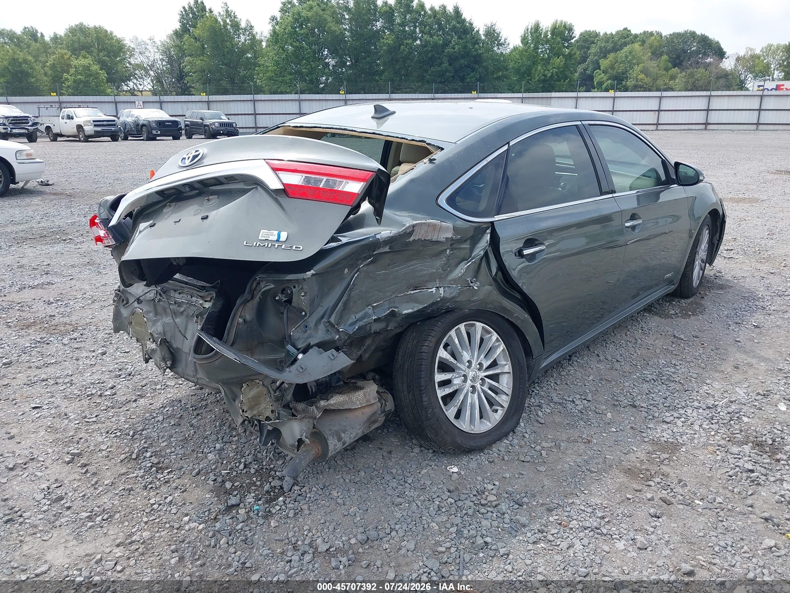 2014 Toyota Avalon Hybrid Limited Зеленый vin: 4T1BD1EB6EU021945