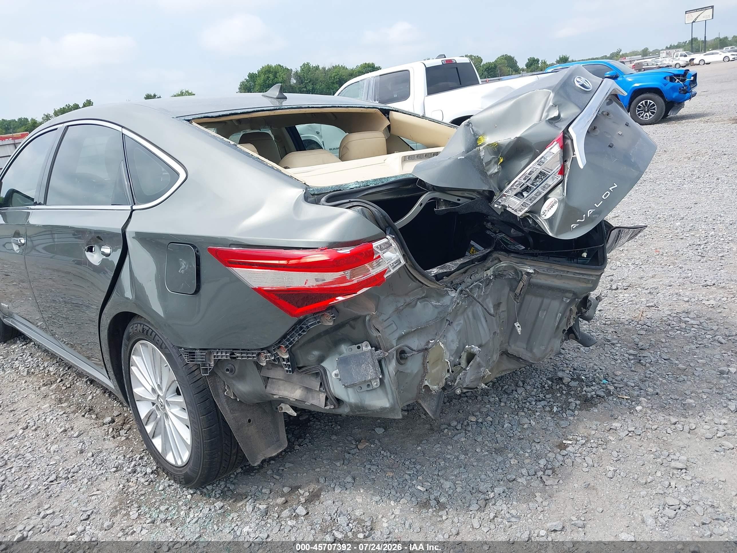 2014 Toyota Avalon Hybrid Limited Зеленый vin: 4T1BD1EB6EU021945