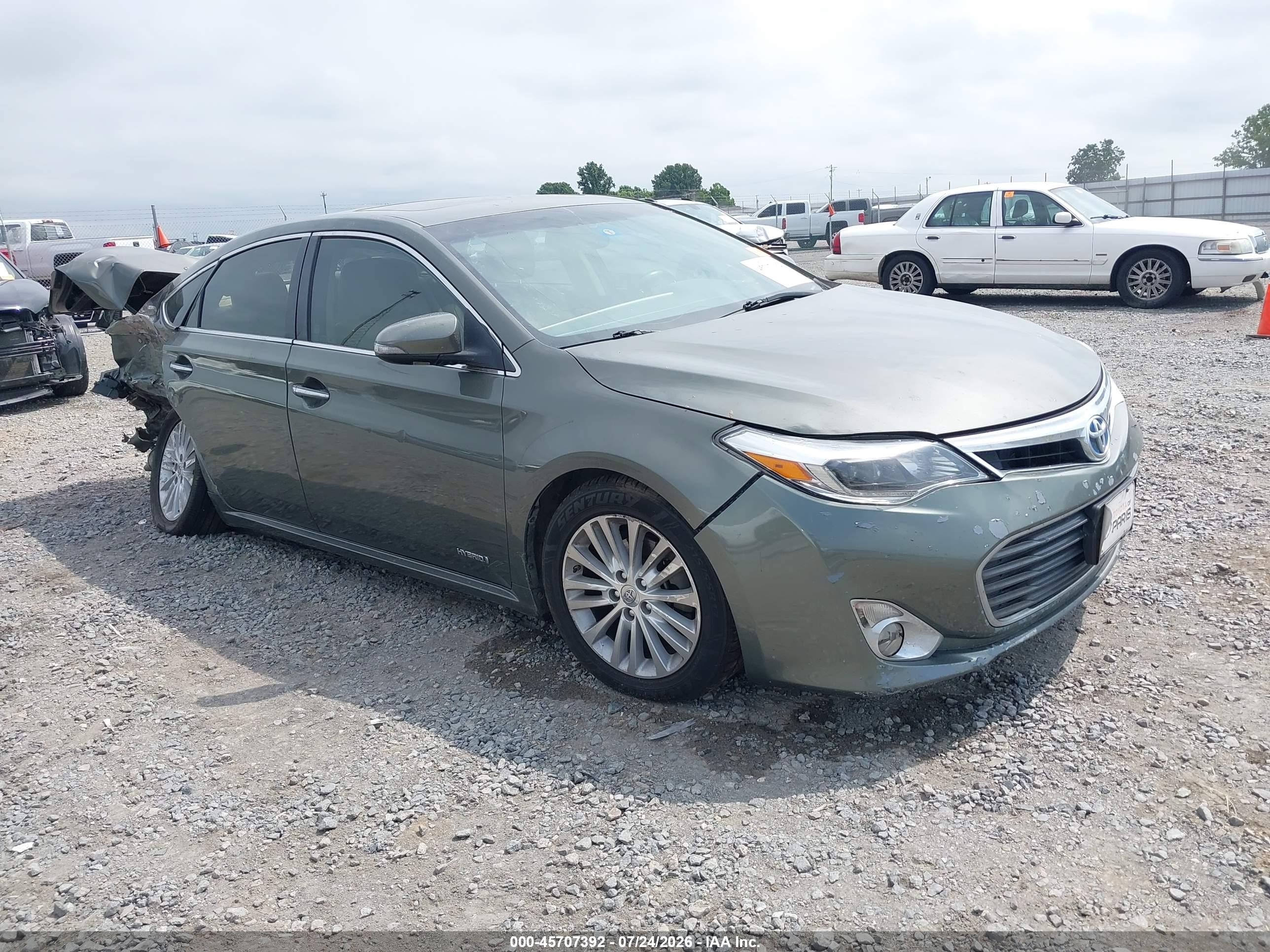 2014 Toyota Avalon Hybrid Limited Зеленый vin: 4T1BD1EB6EU021945