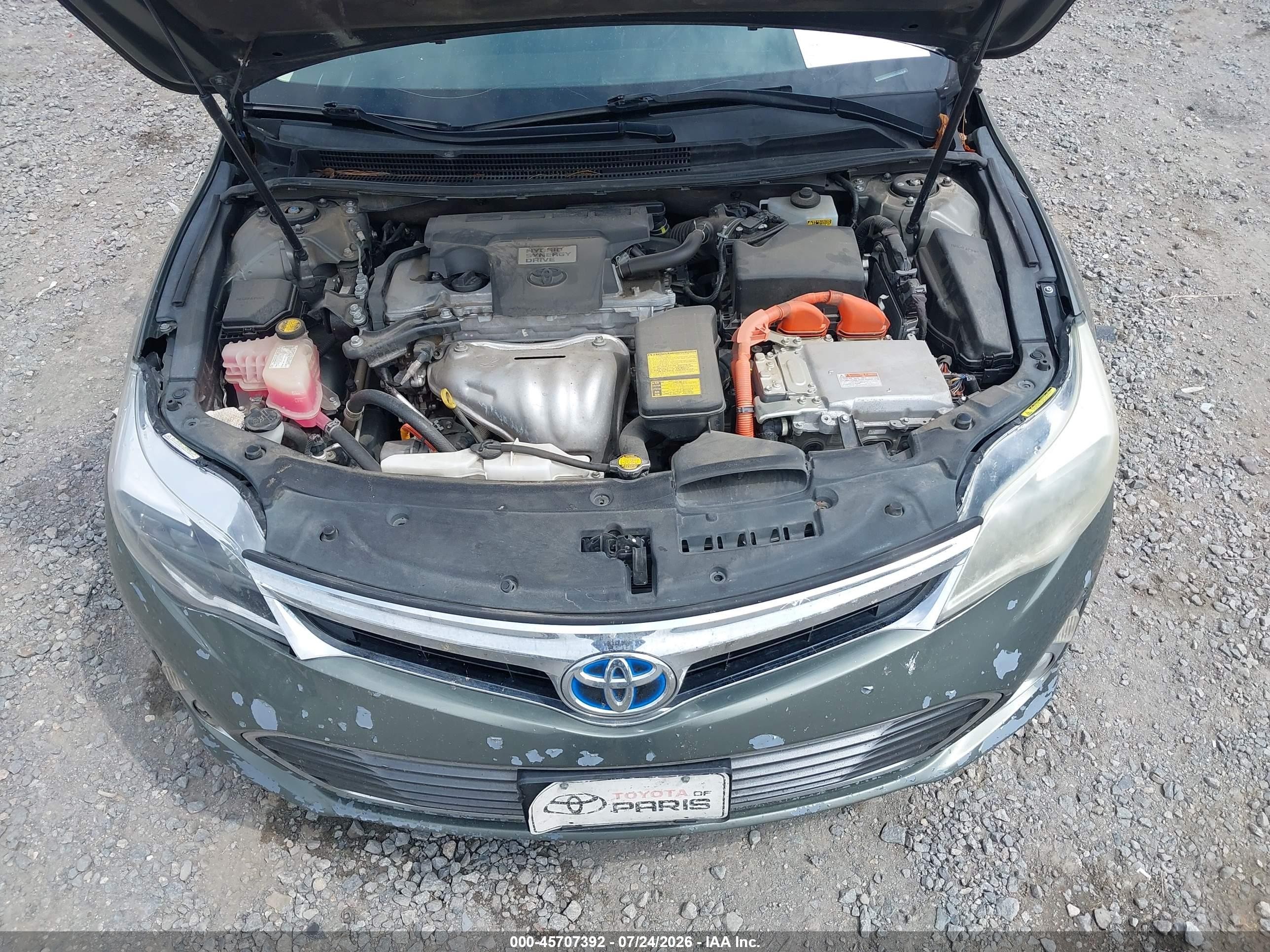 2014 Toyota Avalon Hybrid Limited Зеленый vin: 4T1BD1EB6EU021945
