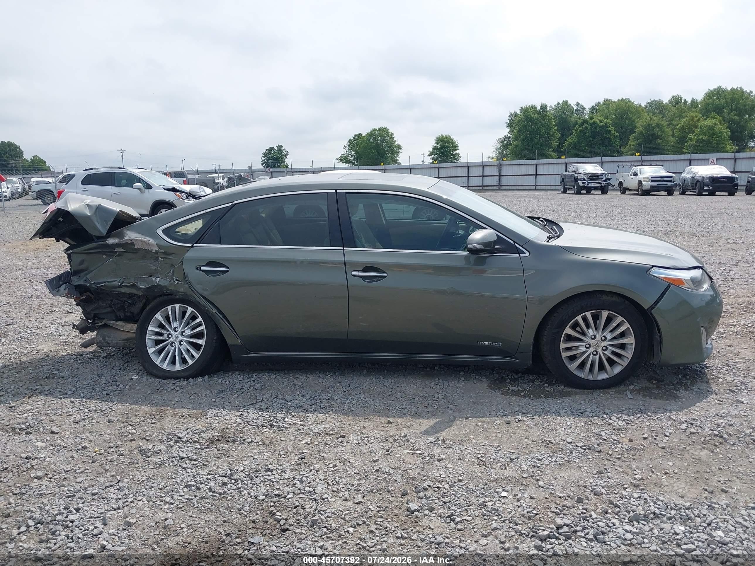 2014 Toyota Avalon Hybrid Limited Зеленый vin: 4T1BD1EB6EU021945