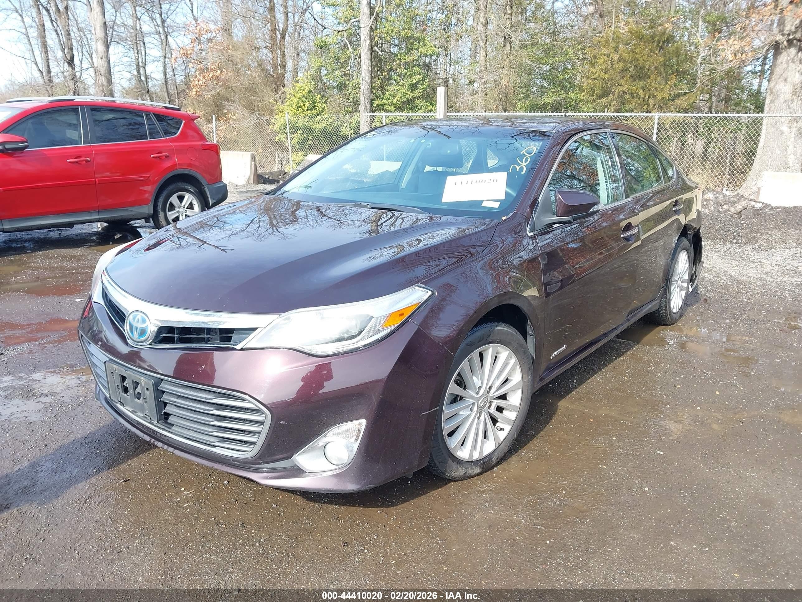 2014 Toyota Avalon Hybrid Limited Burgundy vin: 4T1BD1EB6EU031102