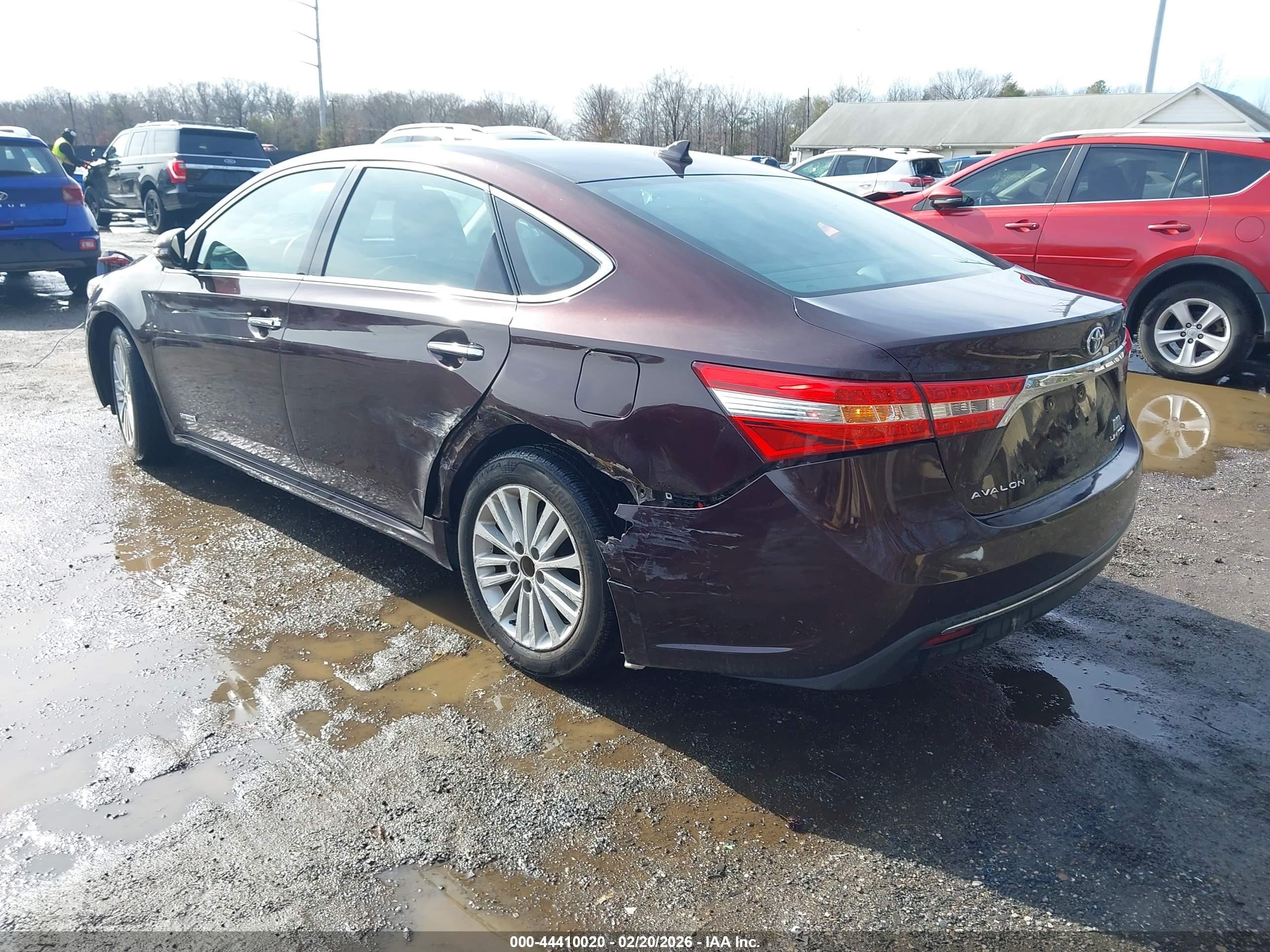 2014 Toyota Avalon Hybrid Limited Burgundy vin: 4T1BD1EB6EU031102