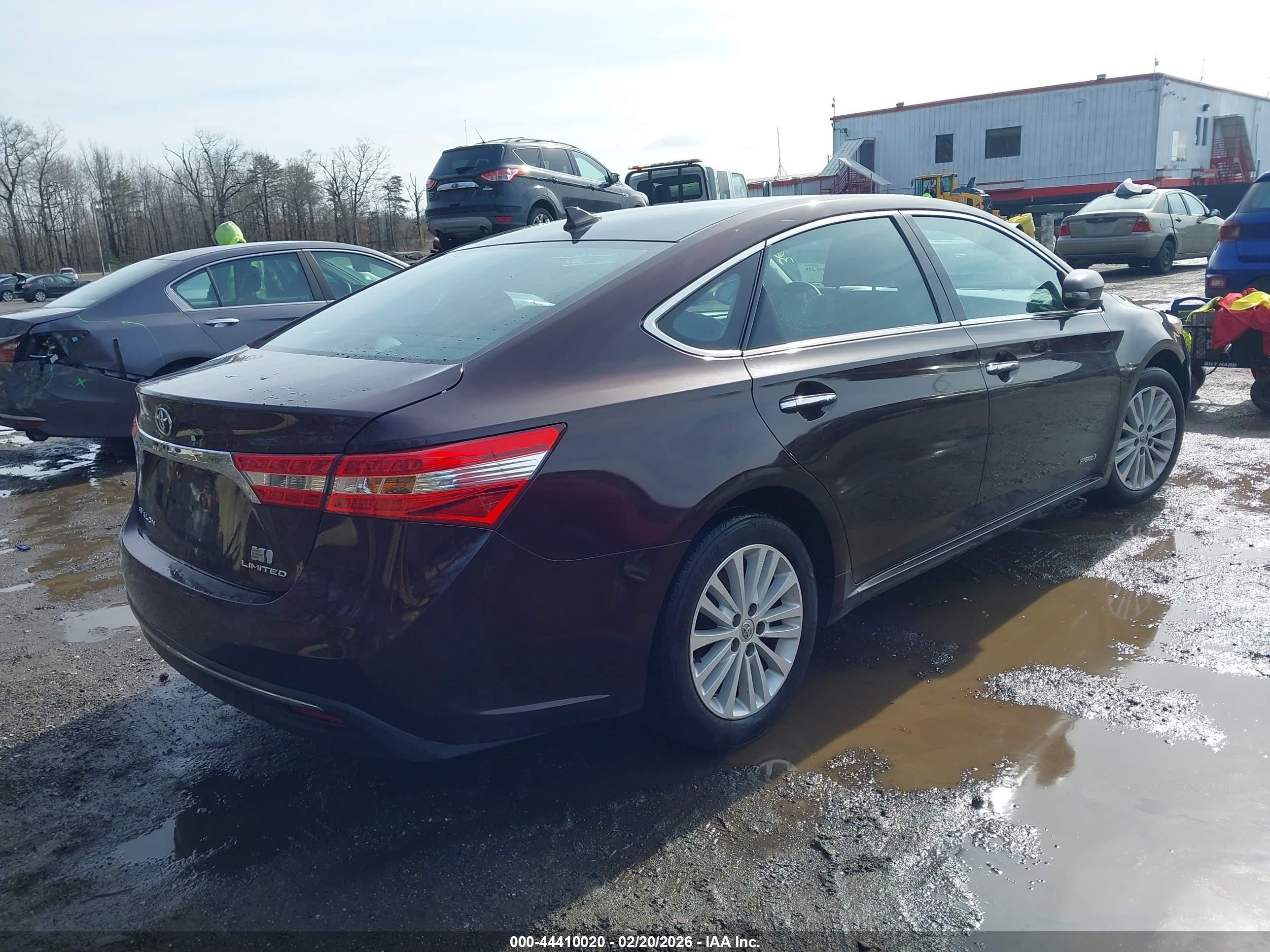 2014 Toyota Avalon Hybrid Limited Burgundy vin: 4T1BD1EB6EU031102