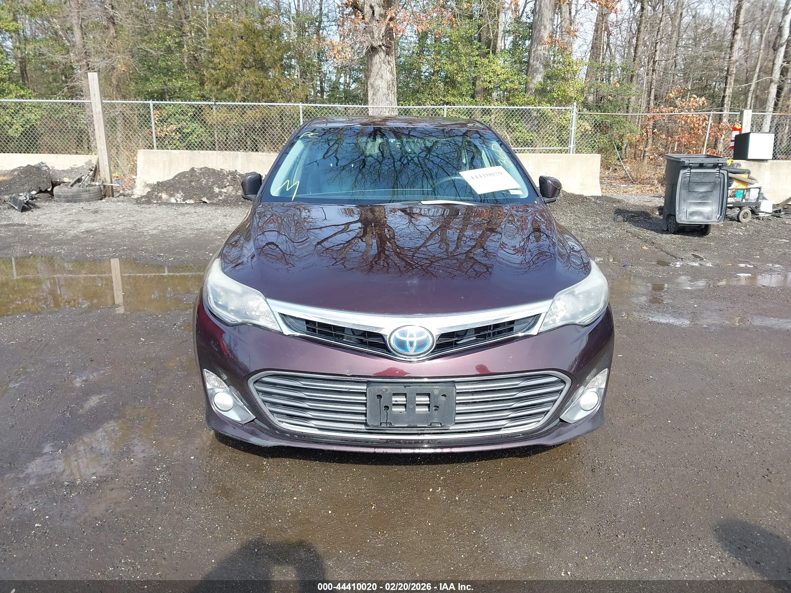 2014 Toyota Avalon Hybrid Limited Burgundy vin: 4T1BD1EB6EU031102