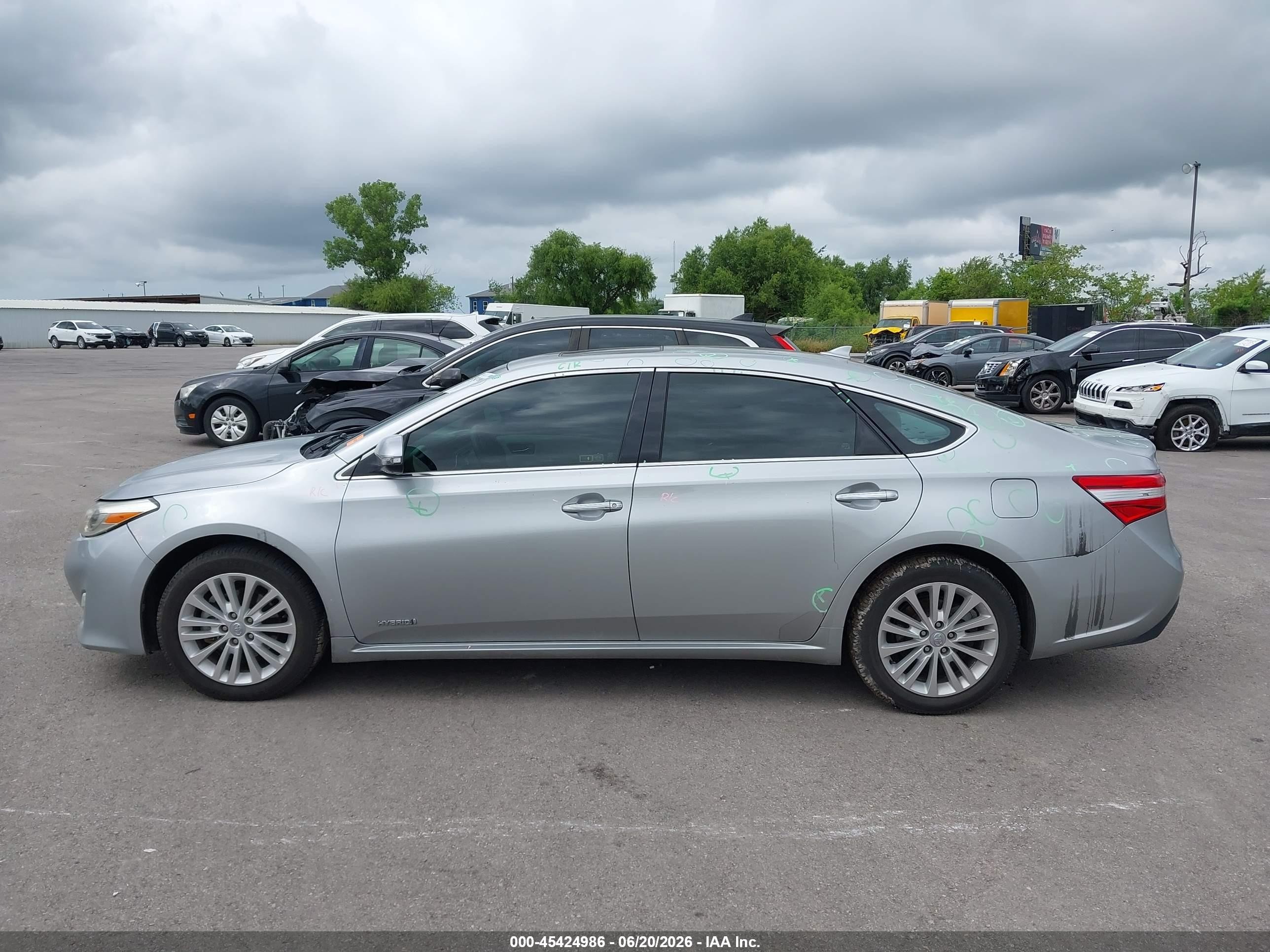 2015 Toyota Avalon Hybrid Limited Серебряный vin: 4T1BD1EB6FU038410