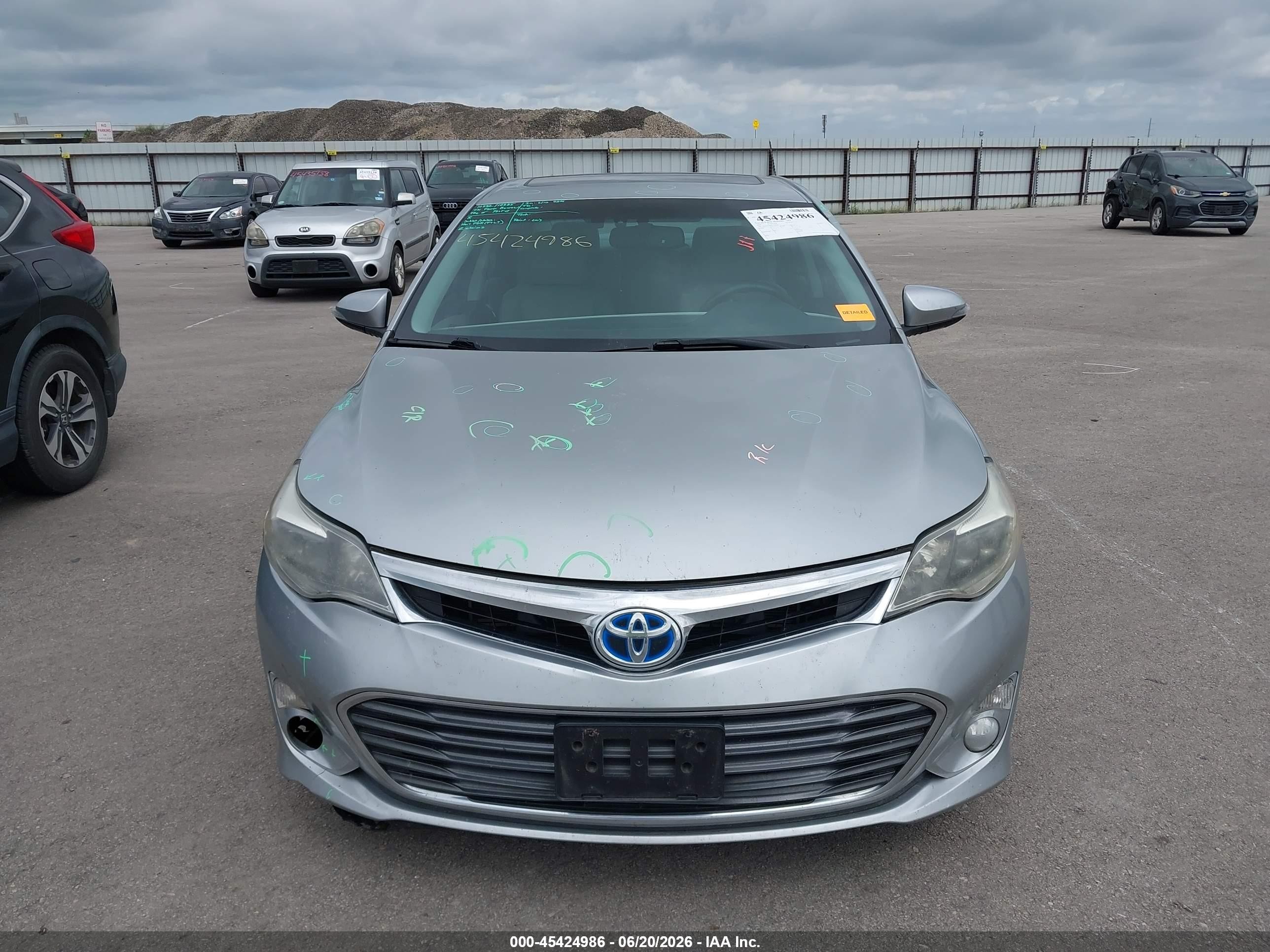 2015 Toyota Avalon Hybrid Limited Серебряный vin: 4T1BD1EB6FU038410
